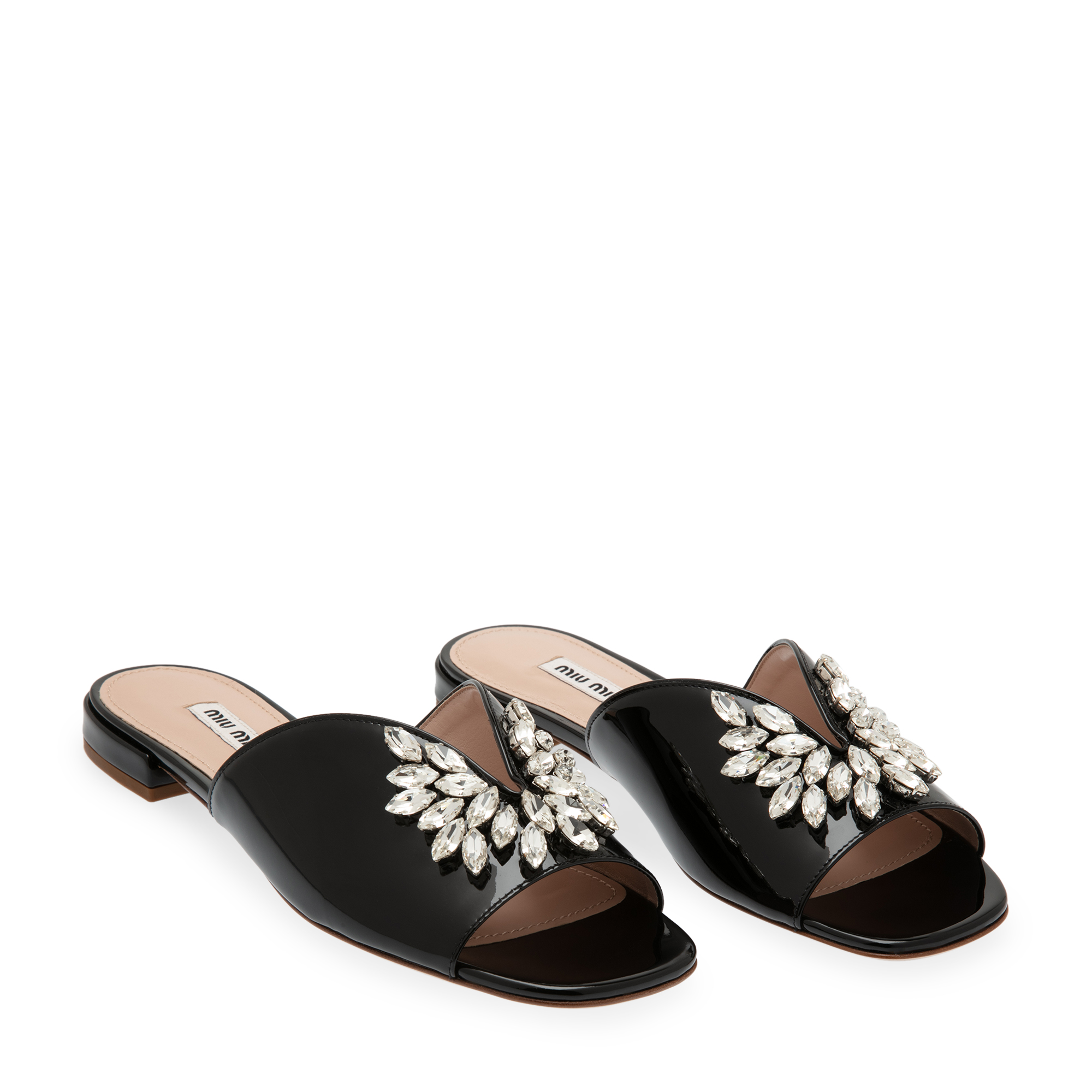 

Metallic mules, Black