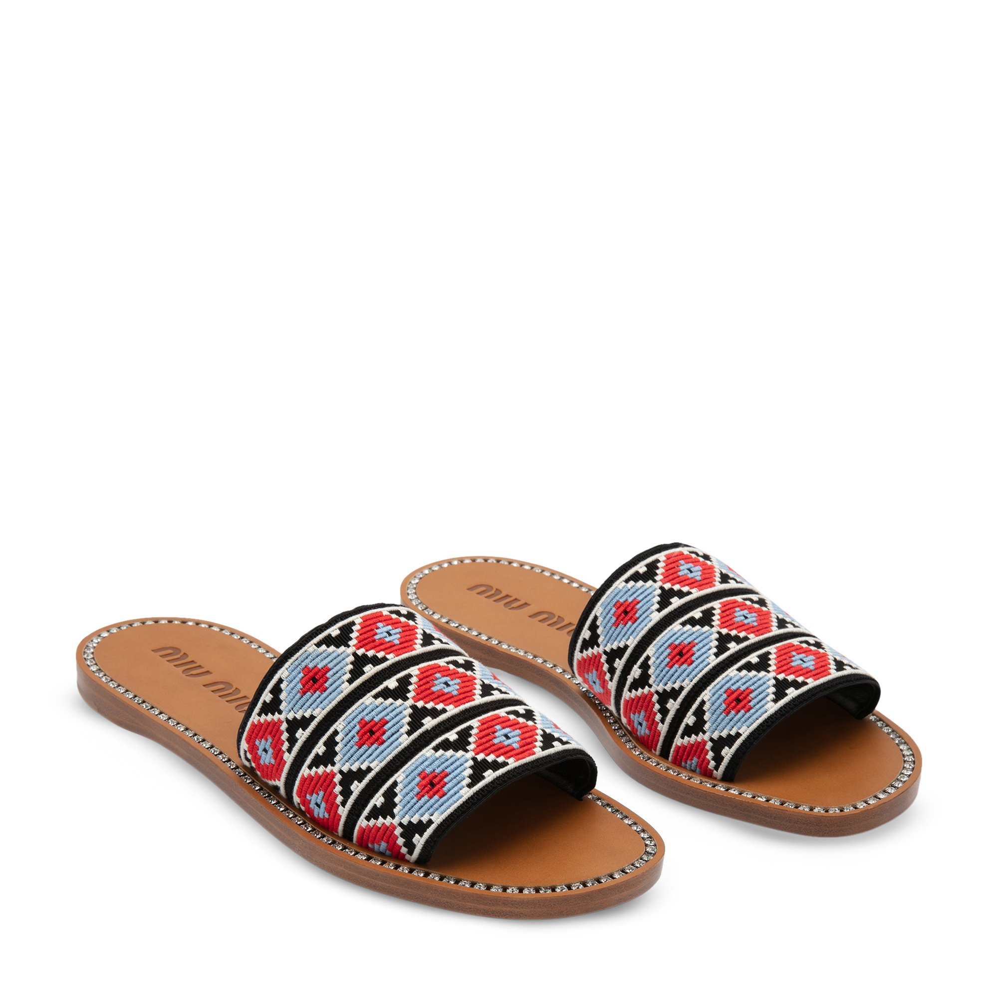 

Fabric slides, Red