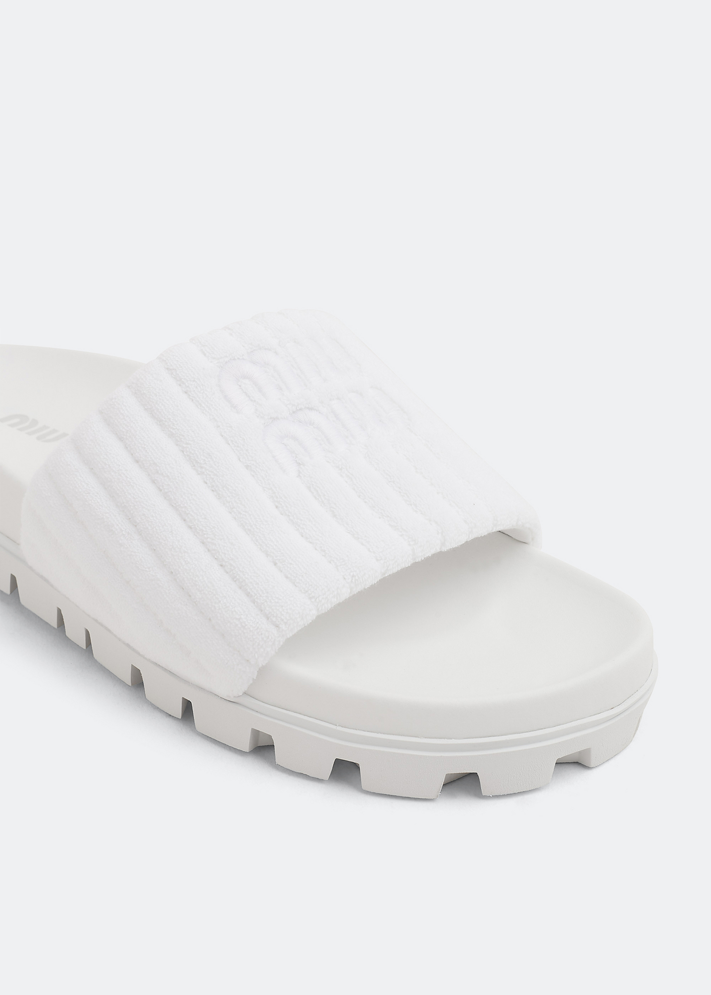 

Terry slides, White