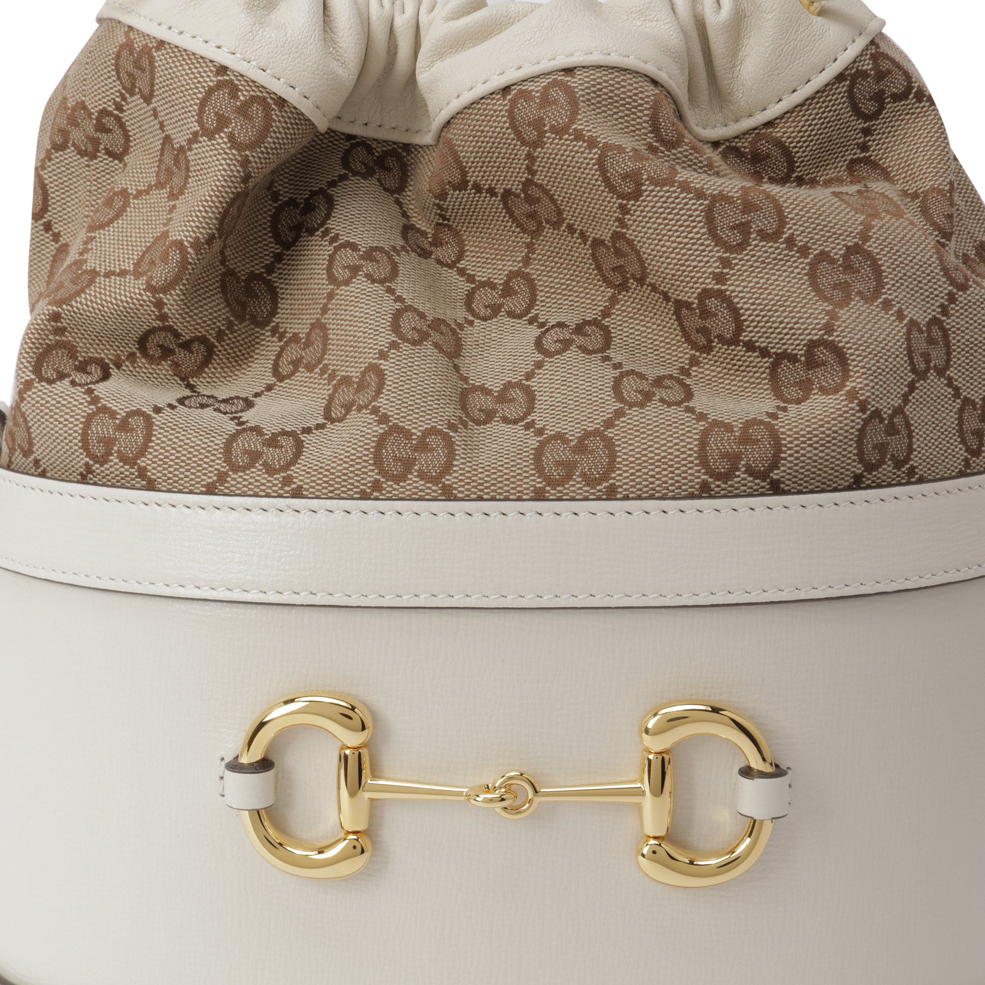 

Horsebit 1955 bucket bag, White