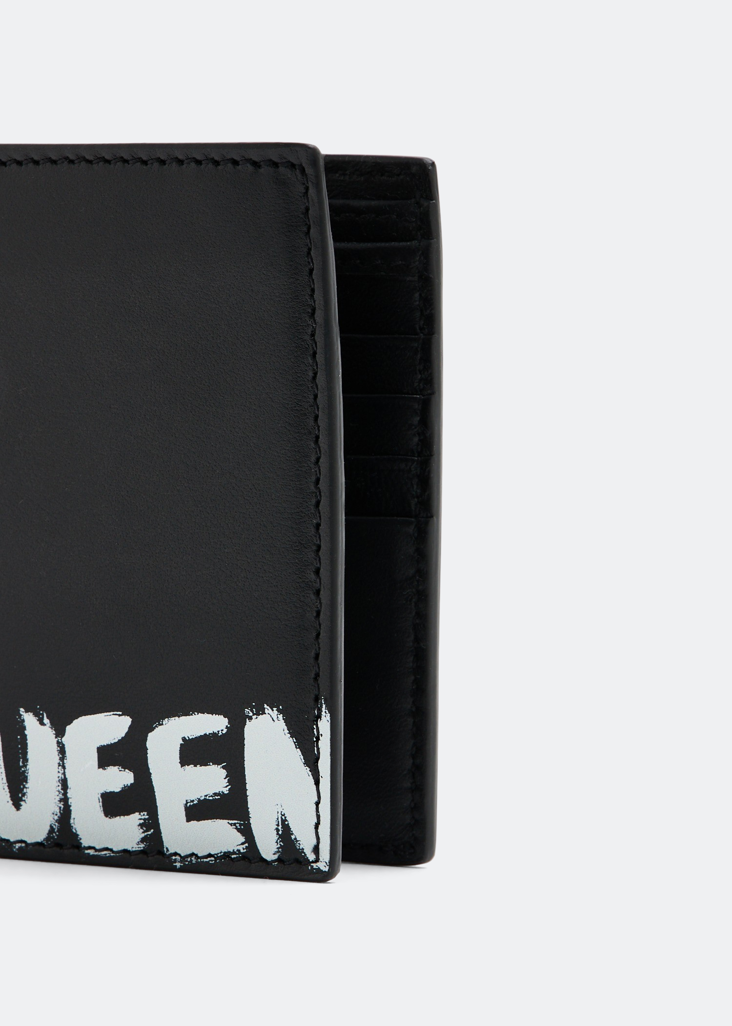 

Grafitti print wallet, Black