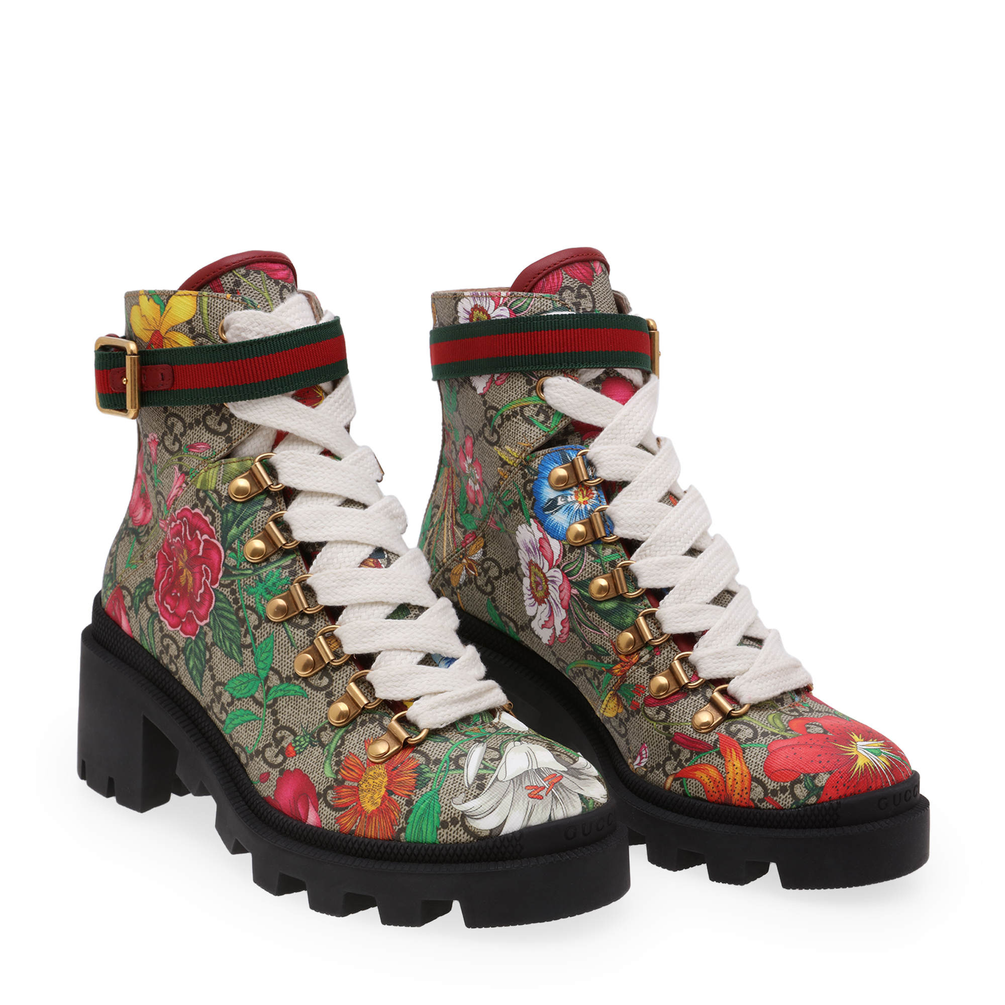 

GG Flora ankle boots, Multi-coloured