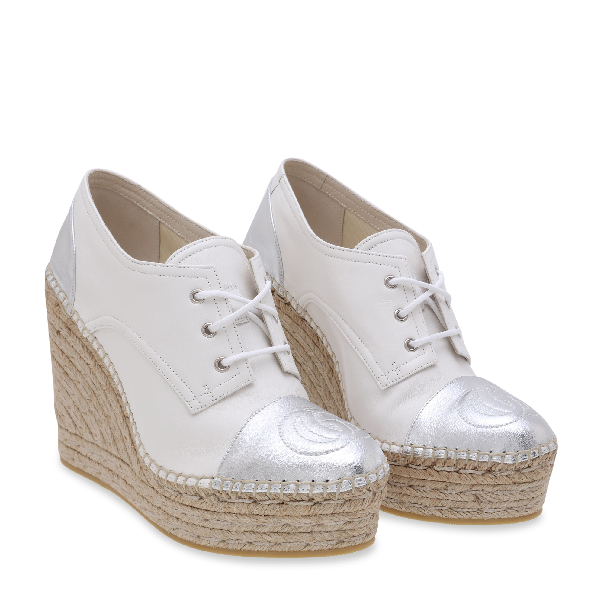 

Pilar wedge espadrilles, White