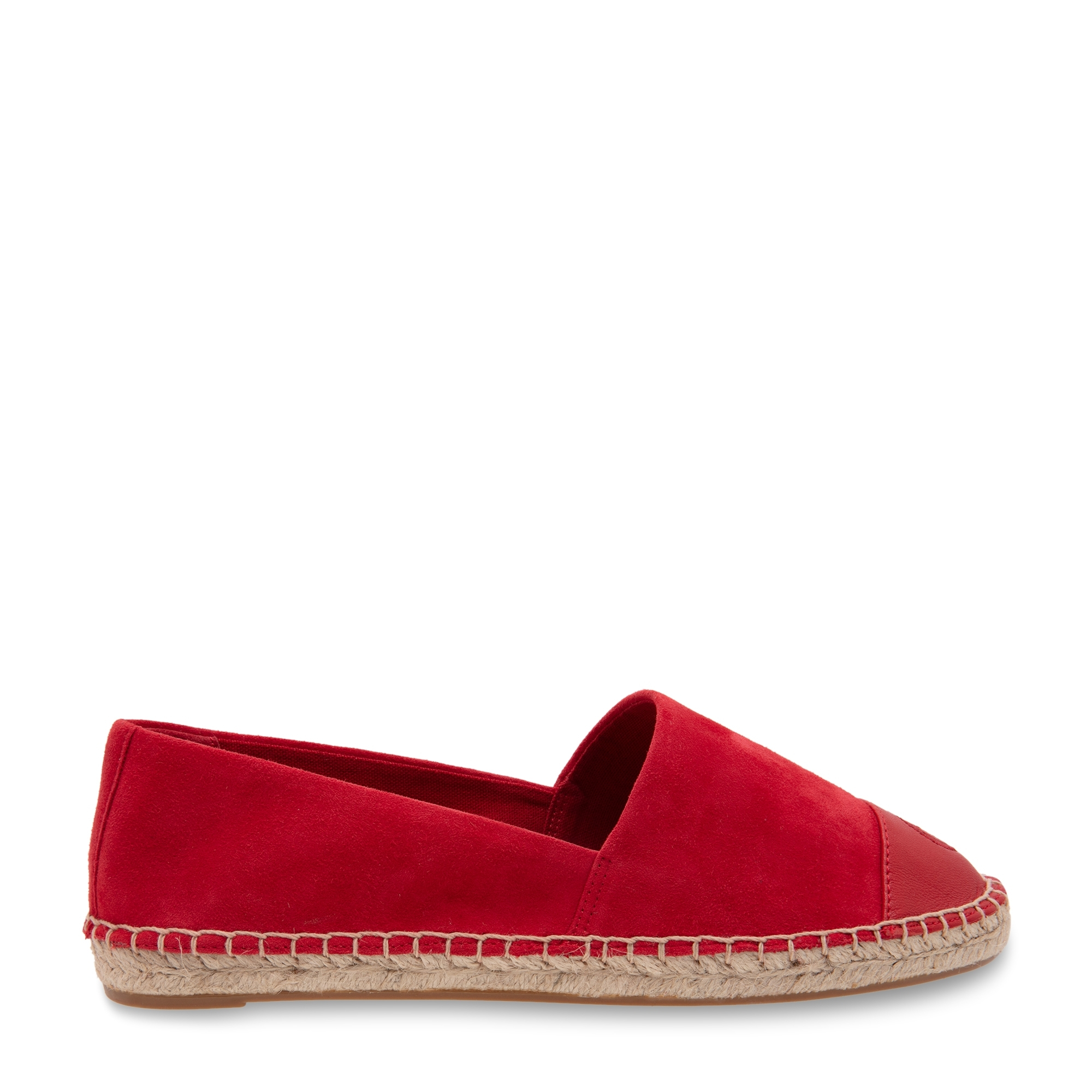 

Colour-block flat espadrilles, Red
