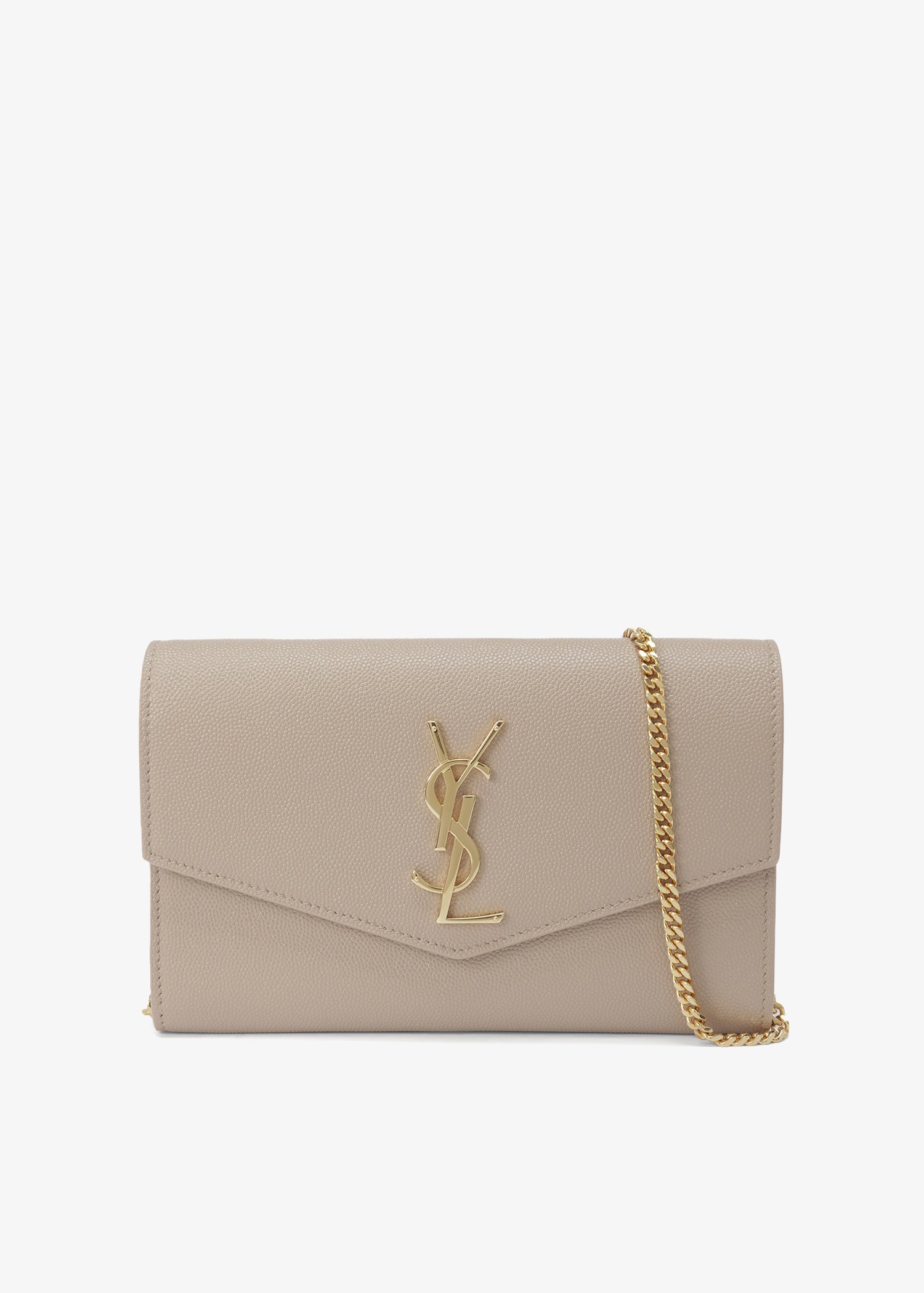 

Uptown chain wallet, Beige