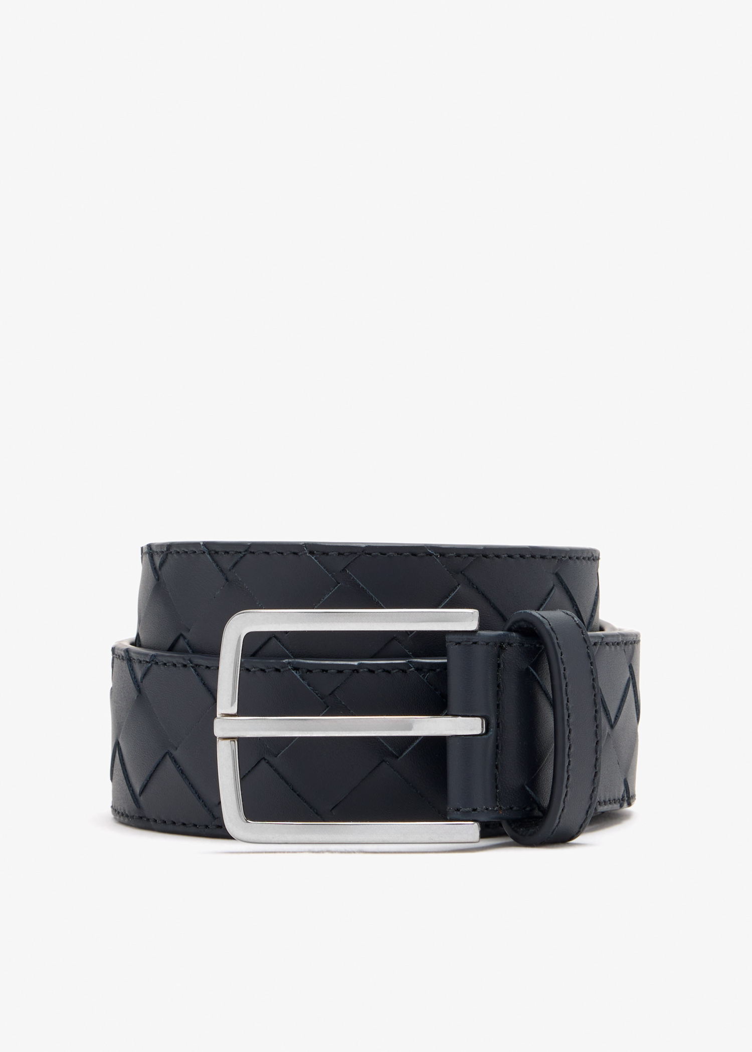 

Intrecciato belt, Navy