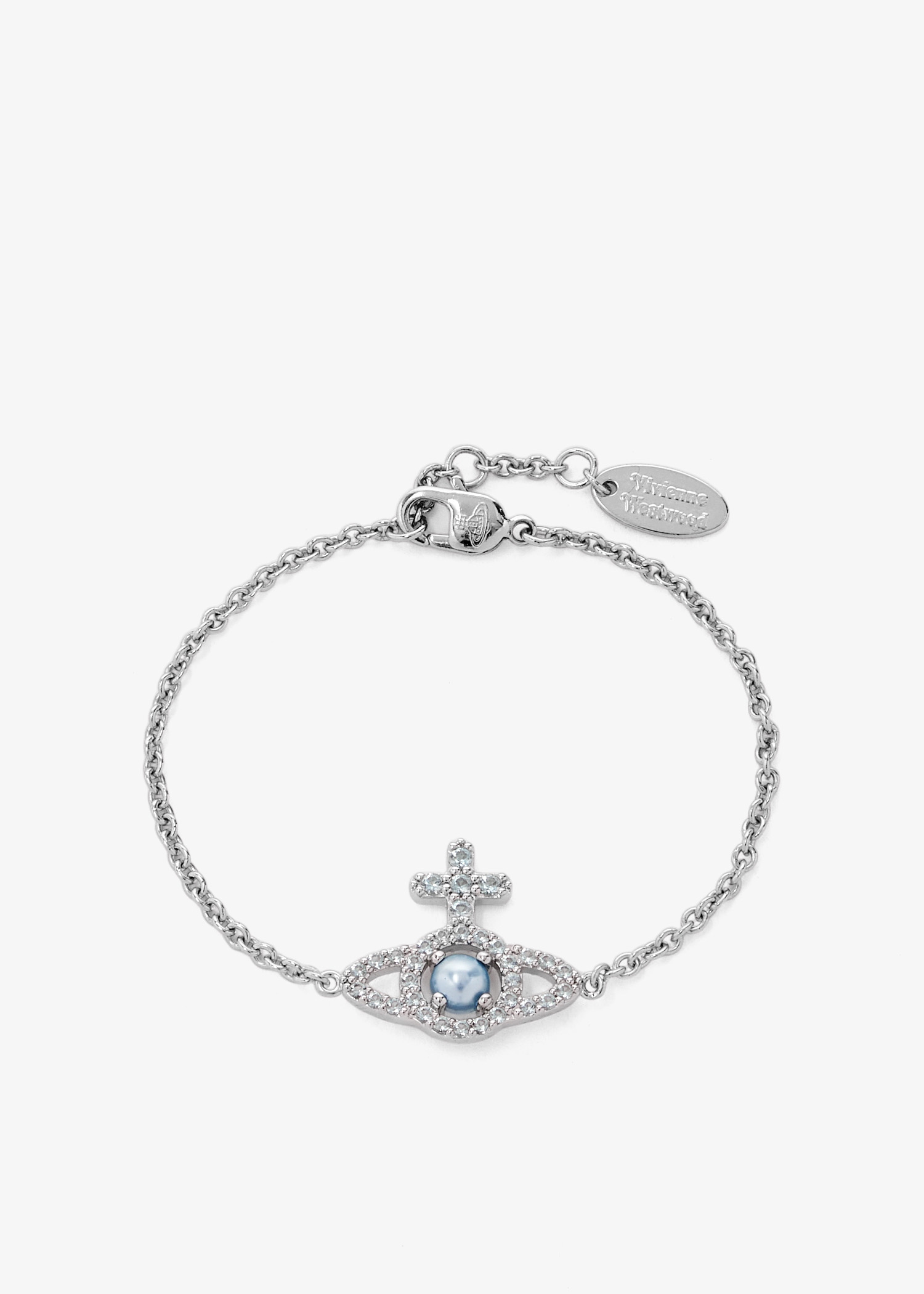 

Olympia pearl chain bracelet, Silver