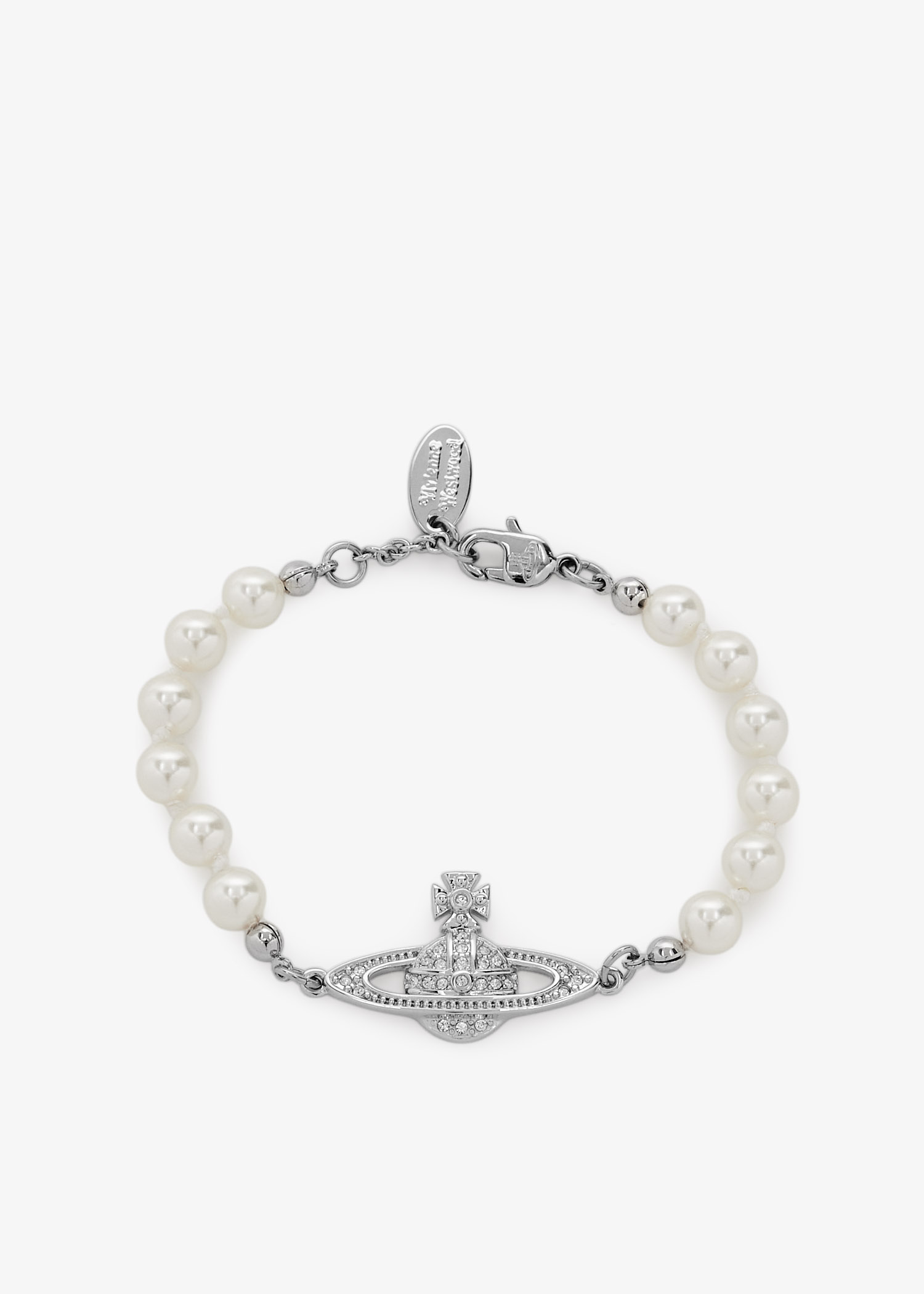 

Mini Bas Relief pearl bracelet, White