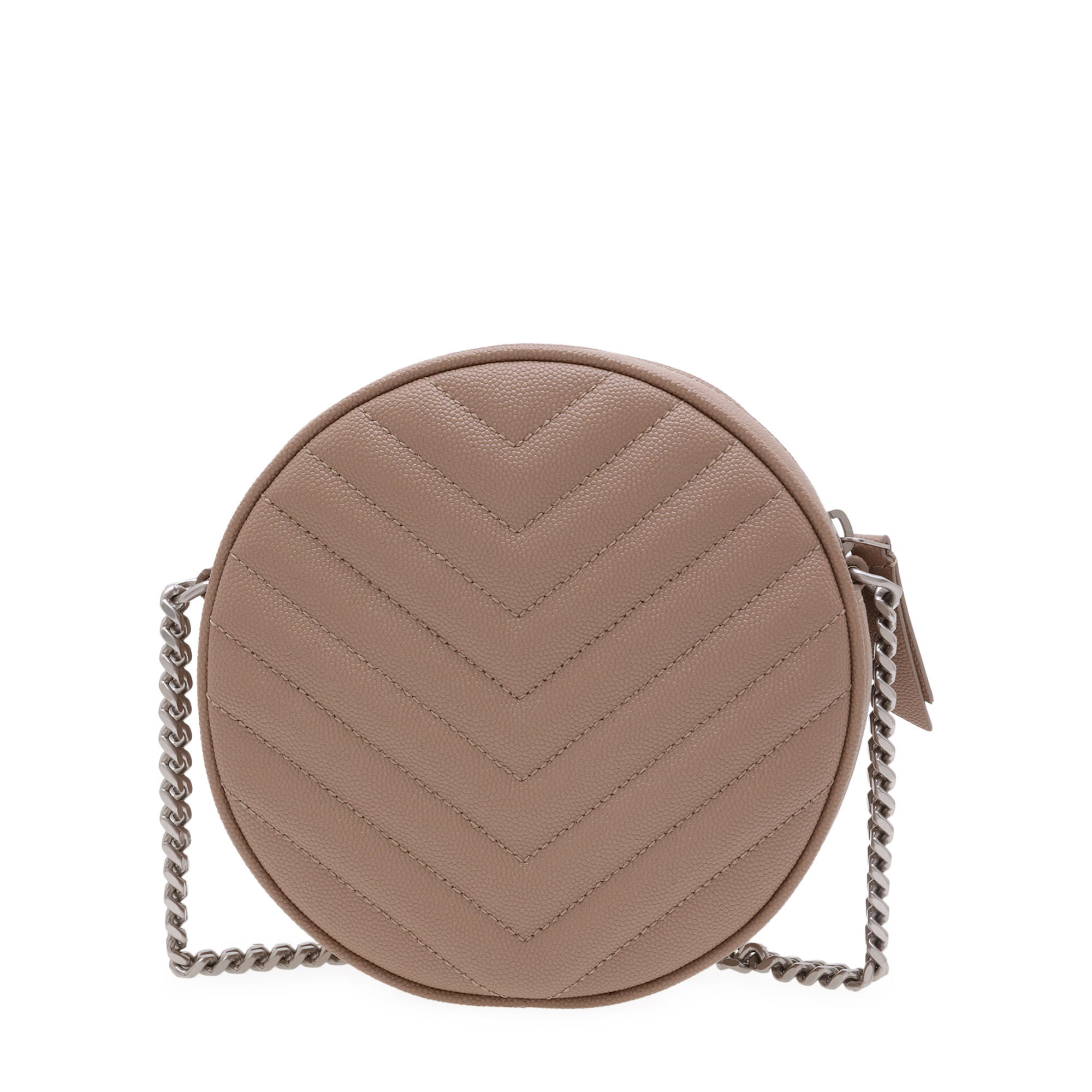 

Vinyl chain bag, Beige