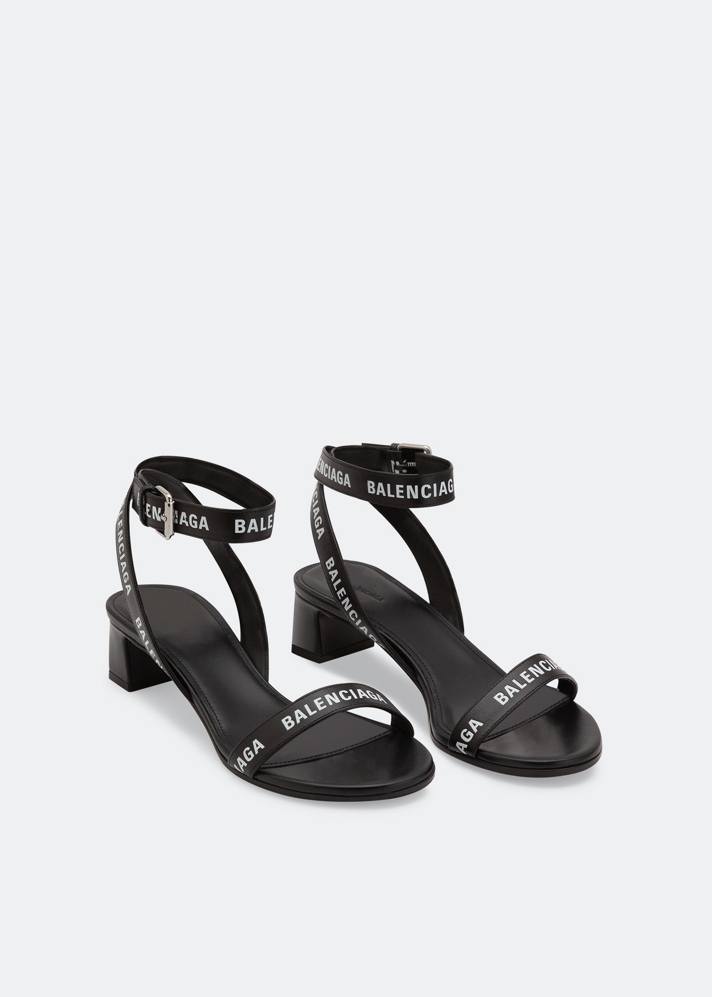 

Logo sandals, Black