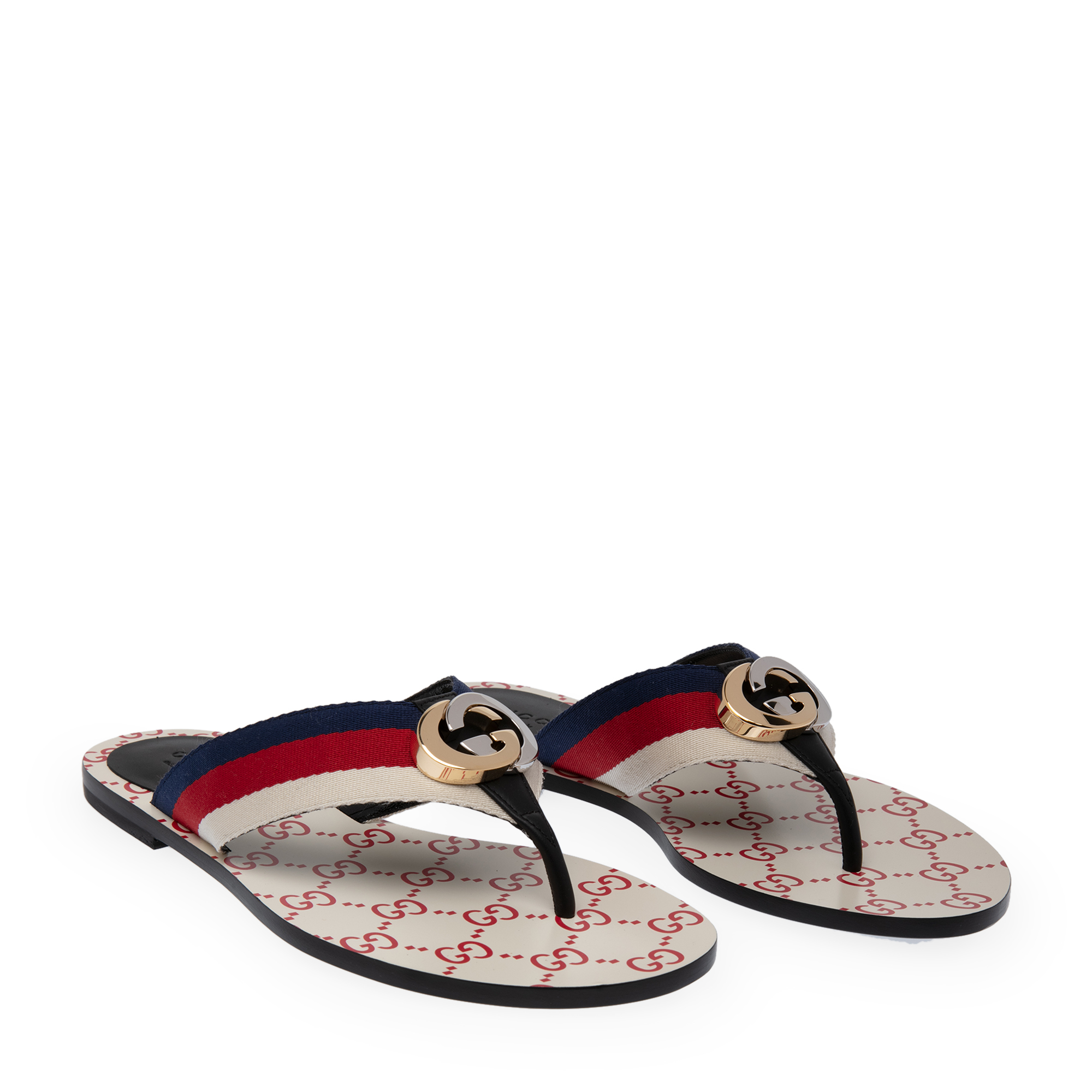 

GG flat sandals, Red
