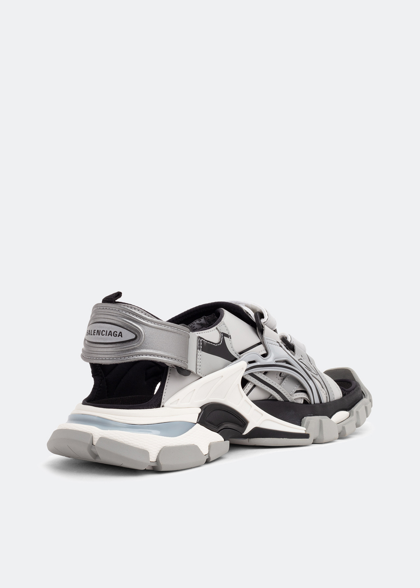 

Track velcro-strap sandals, Grey