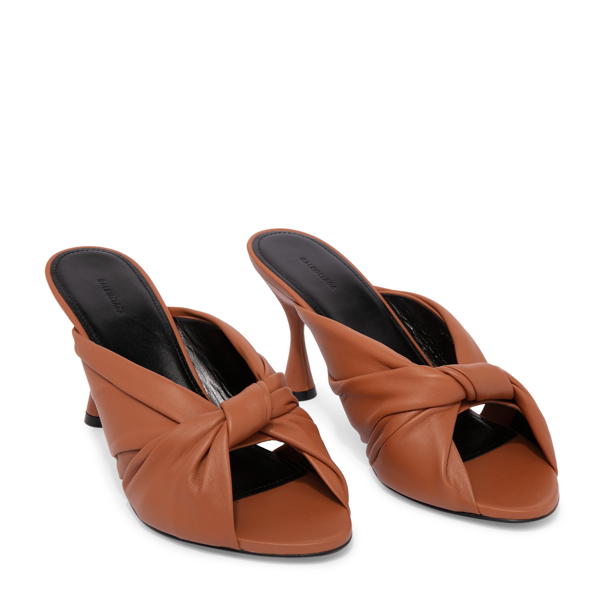 

Drapy mules, Brown