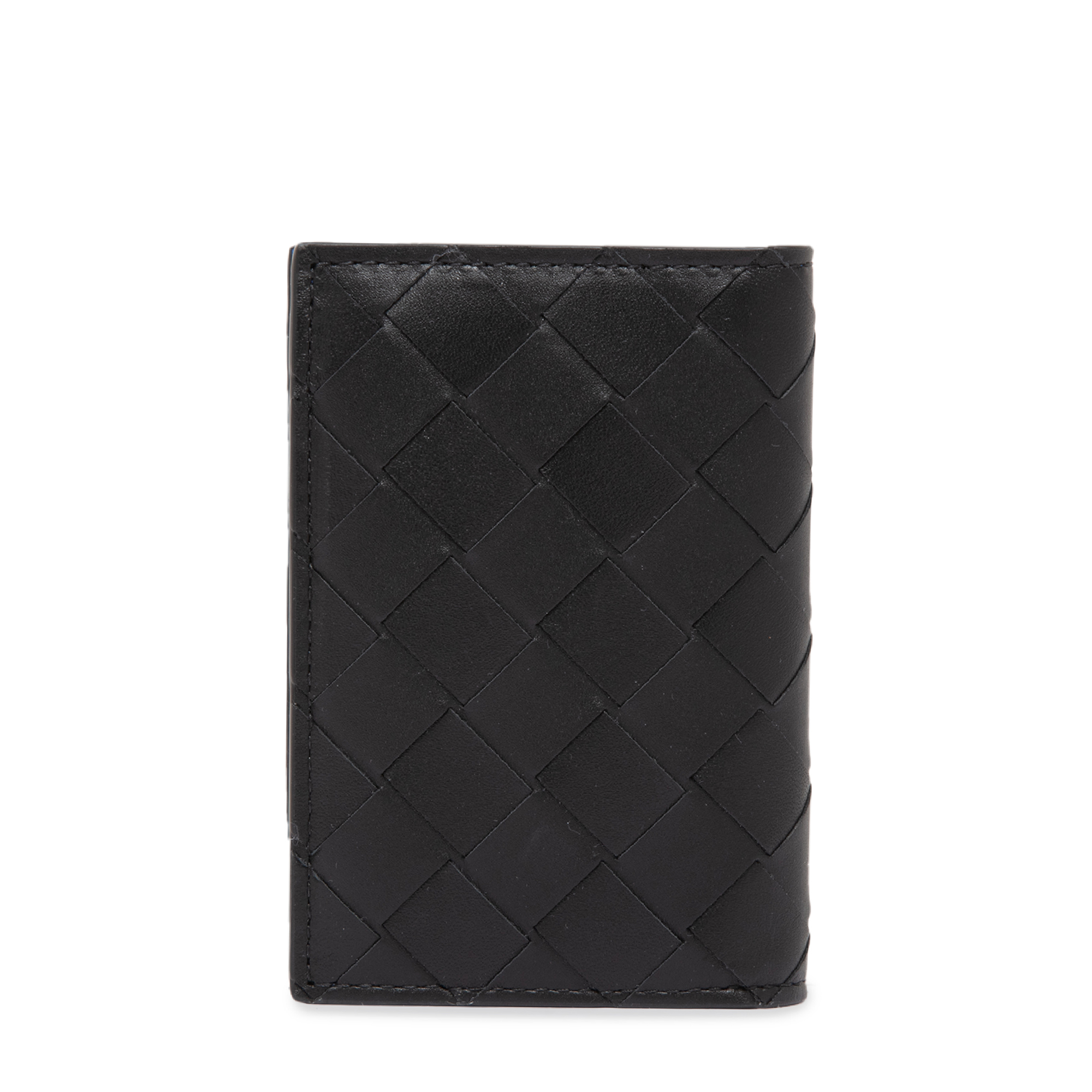 

Intrecciato card case, Black