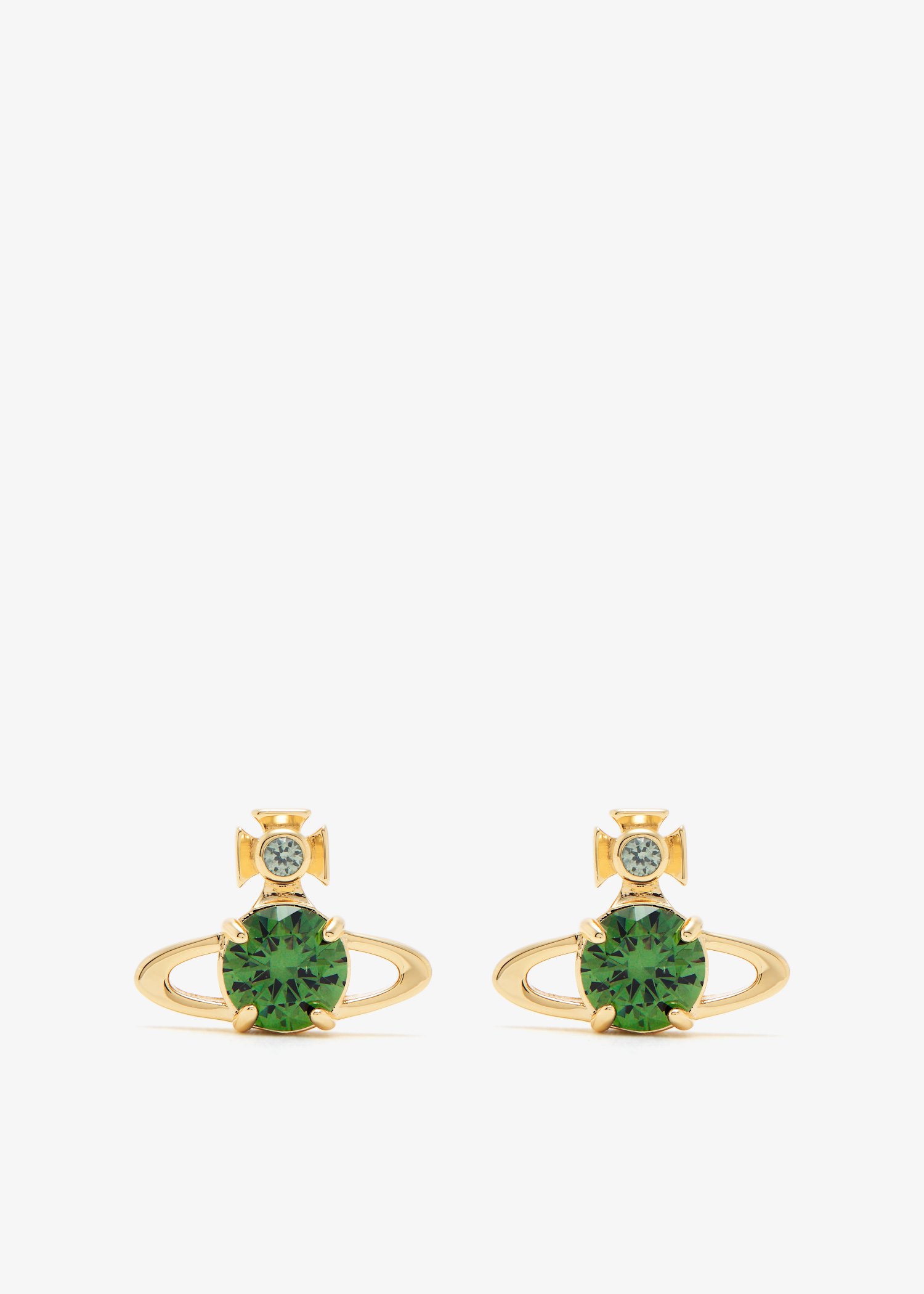 

Reina large stud earrings, Gold