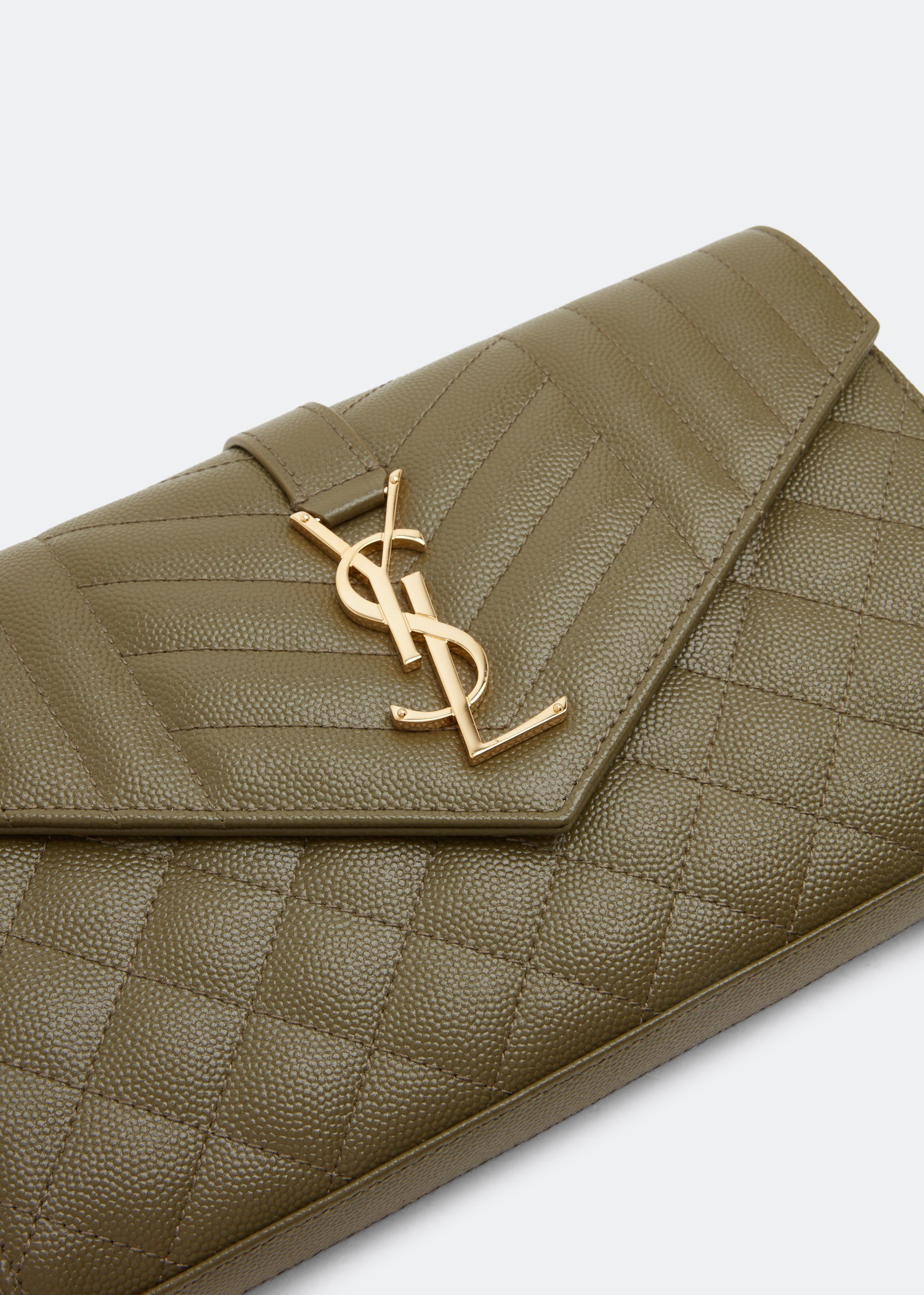 

Monogram chain wallet, Green