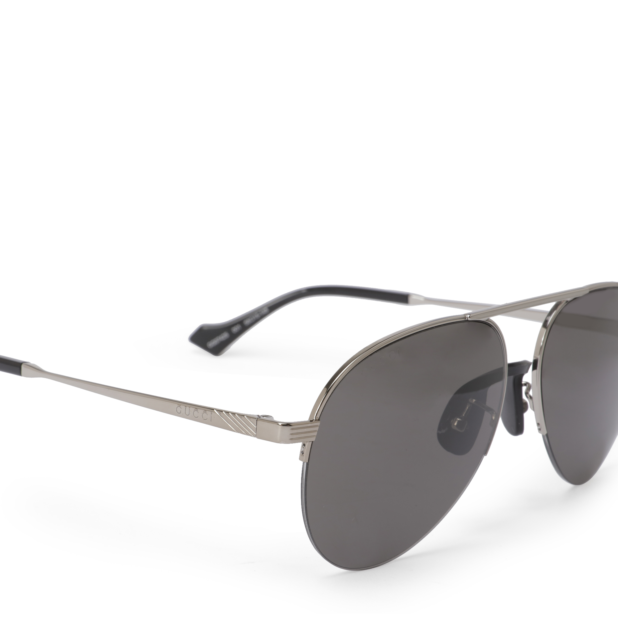 

Metal aviator sunglasses, Black