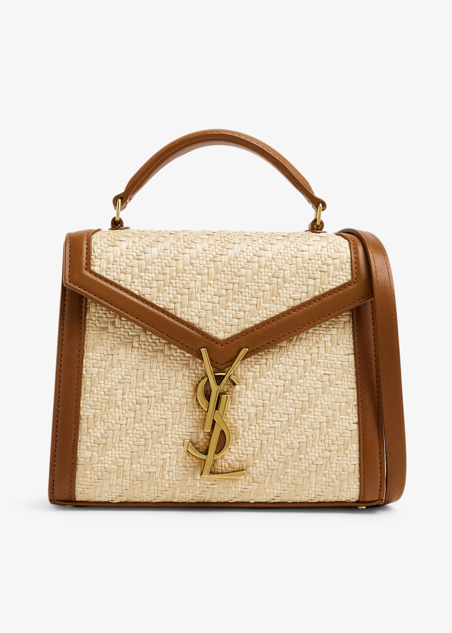 

Mini Cassandra top handle bag, Beige