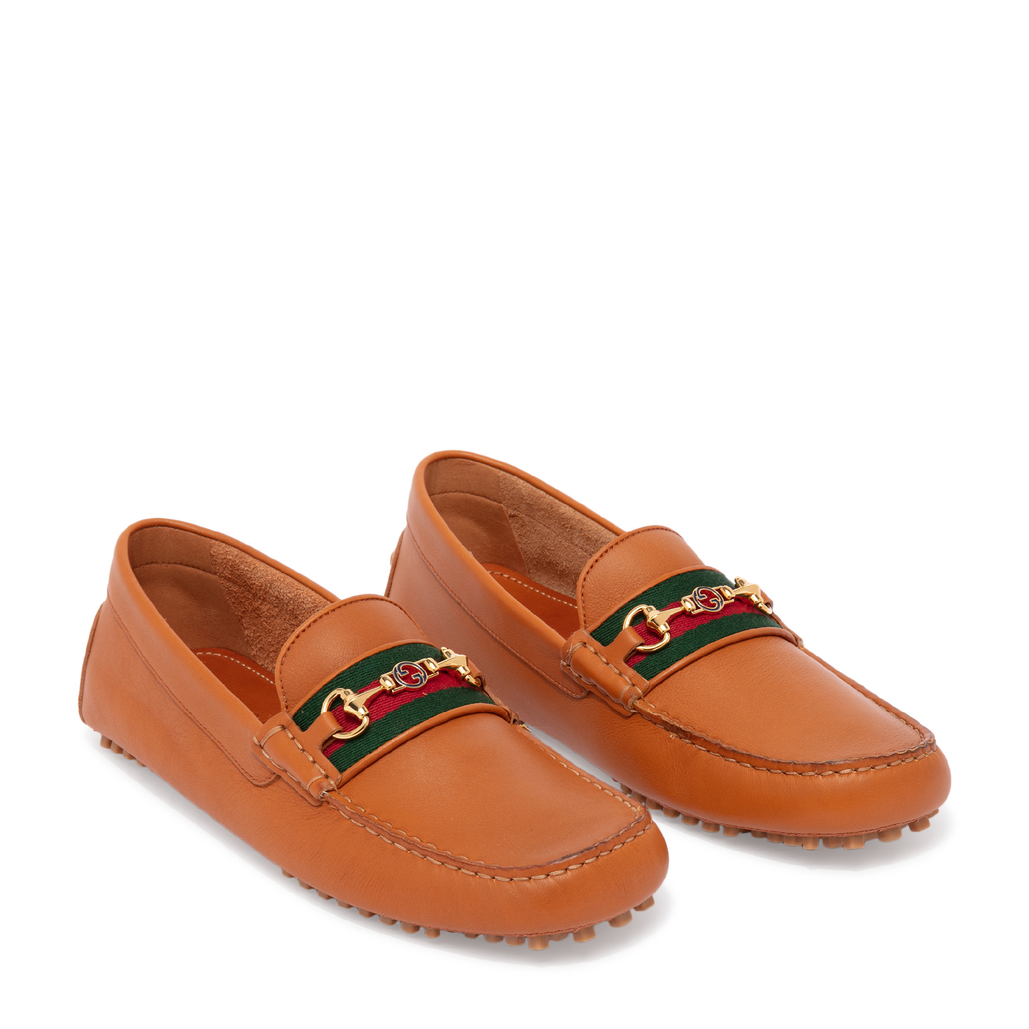 

Web driving shoes, Brown