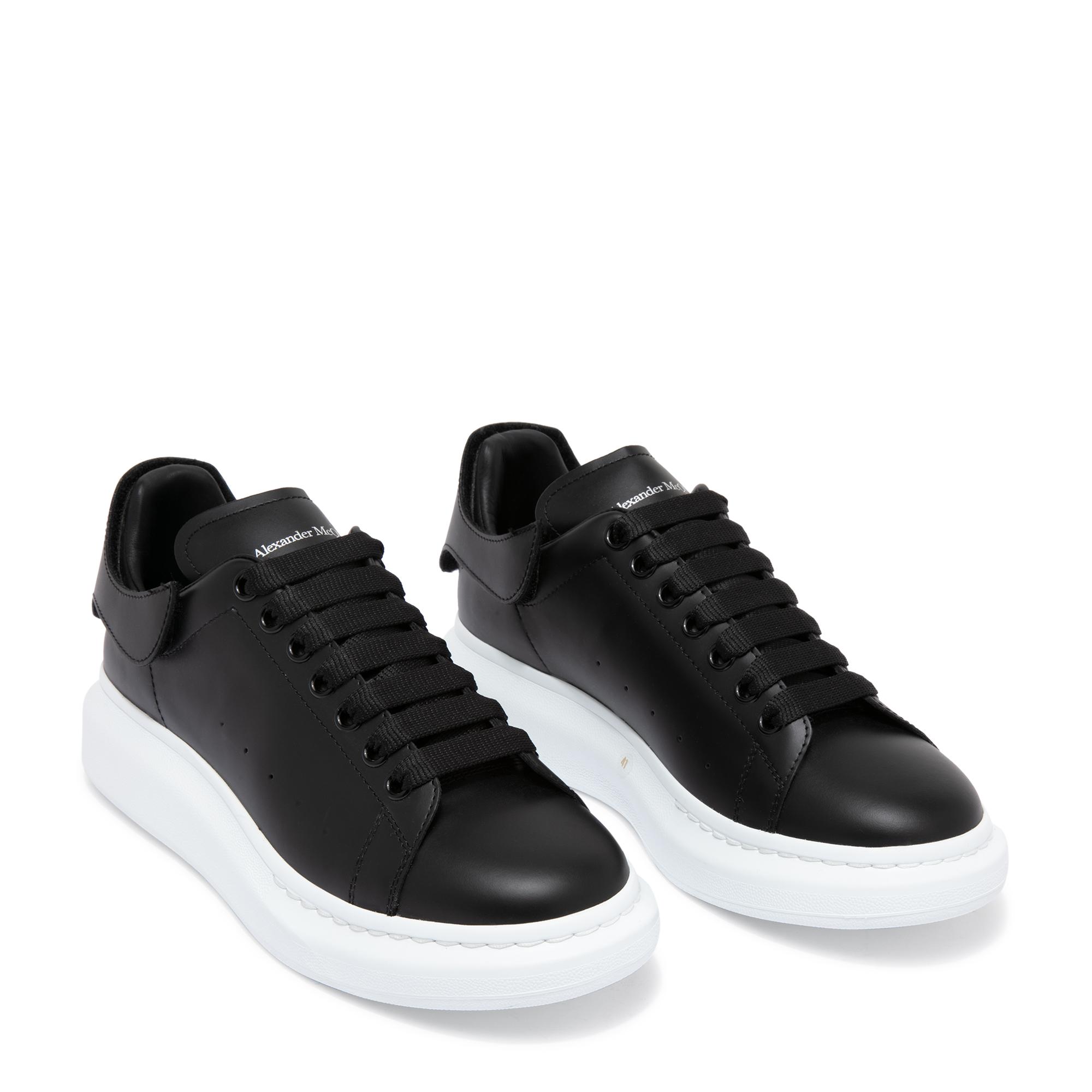

Oversized leather sneakers, Black