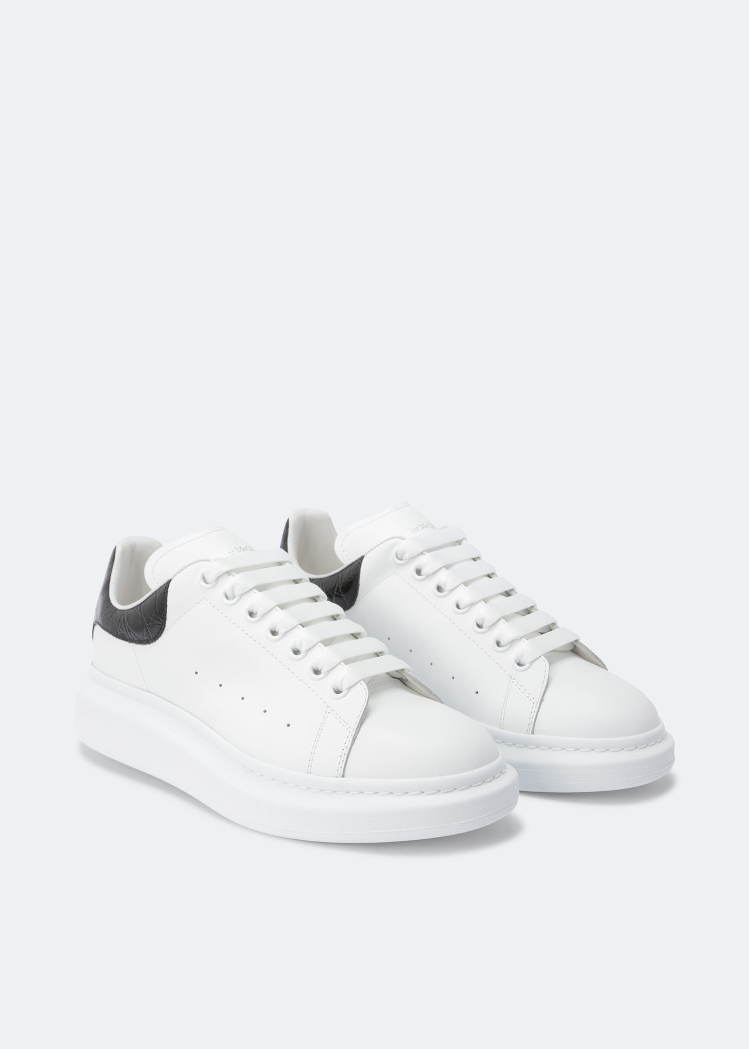 

Oversized leather sneakers, White