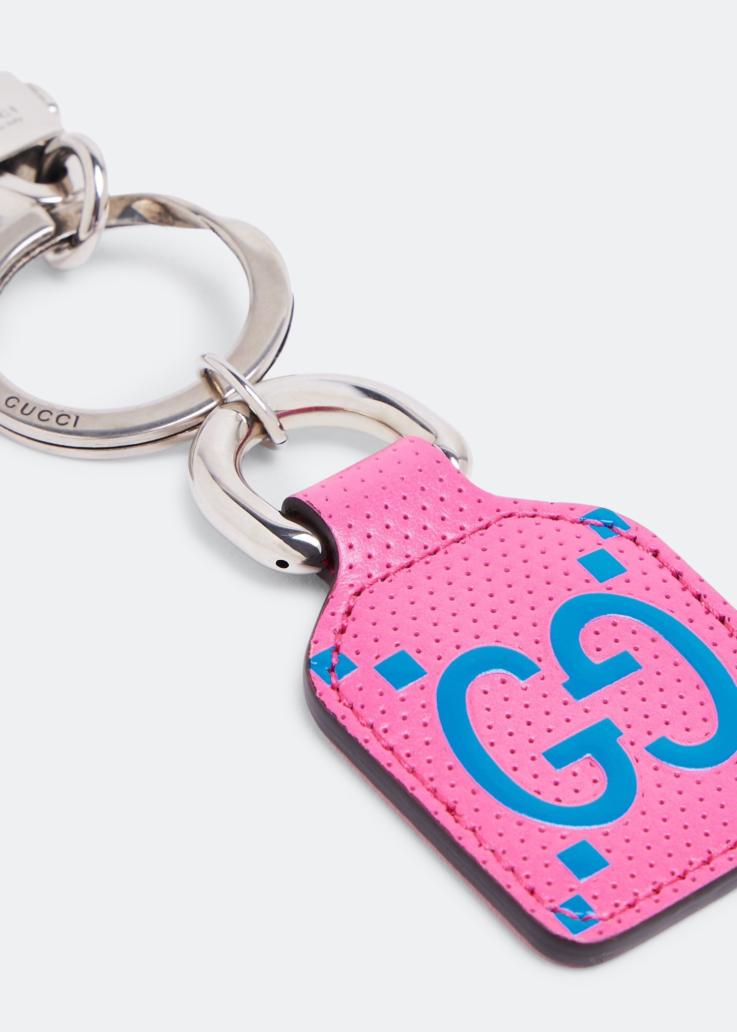 

GG embossed keyring, Pink