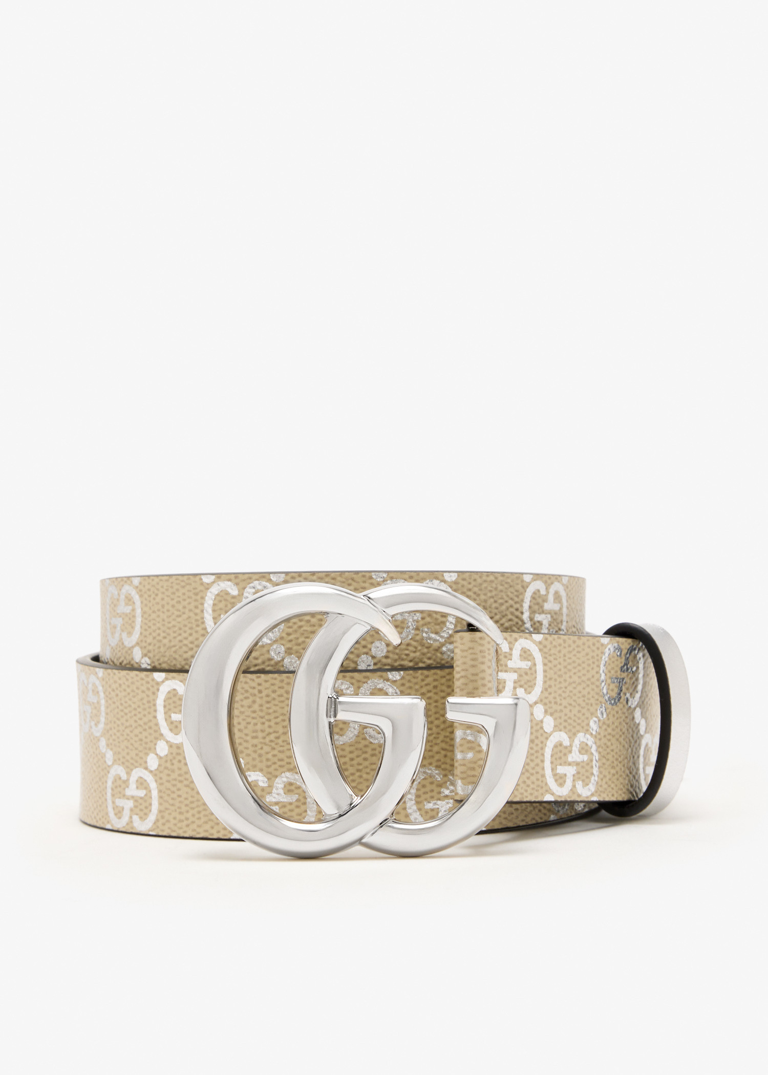

GG Marmont thin belt, Beige