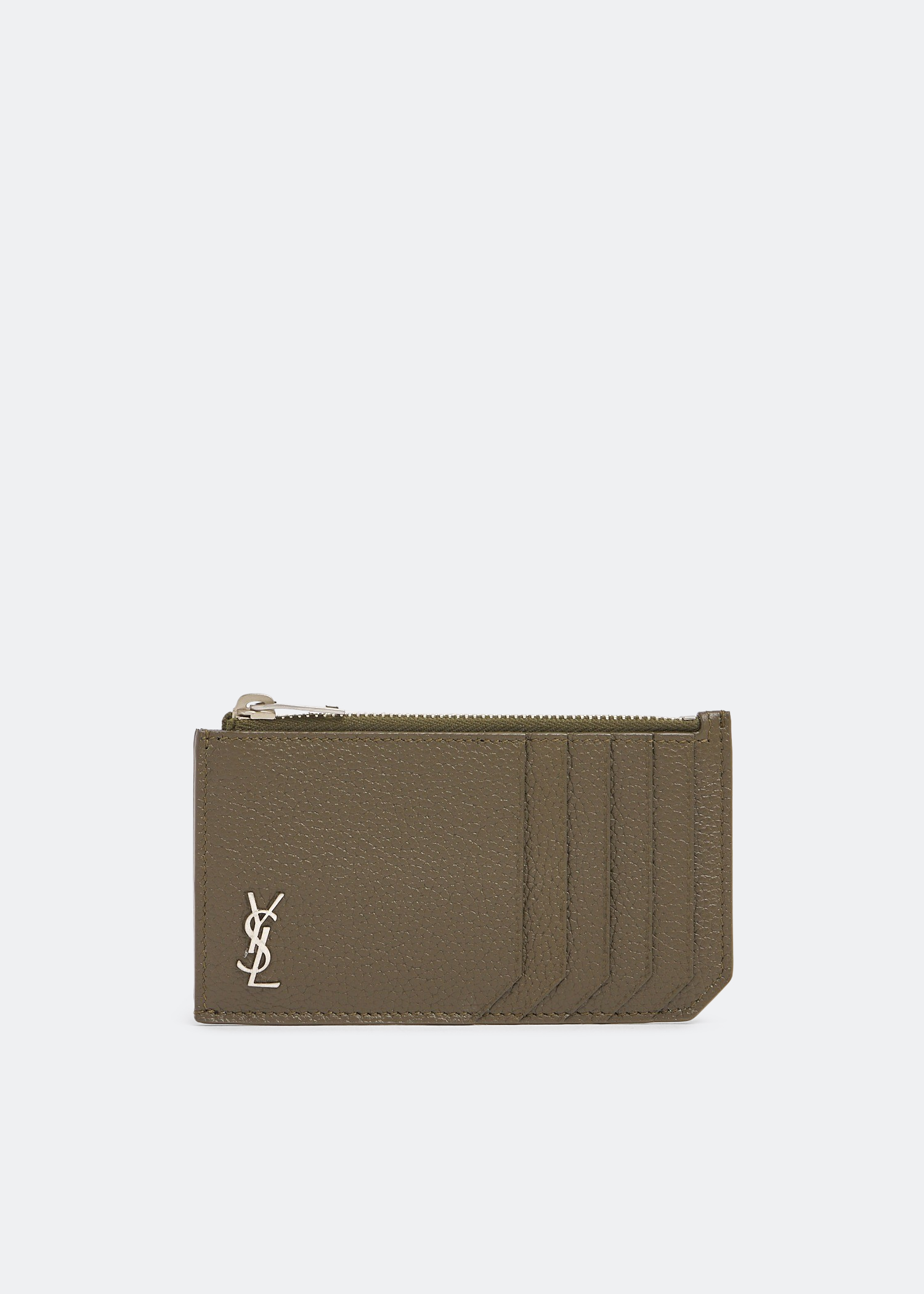 

Tiny Cassandre fragments zipped card case, Green