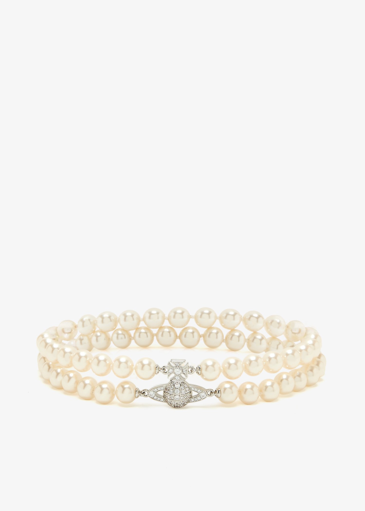 

Graziella Pearl choker, White