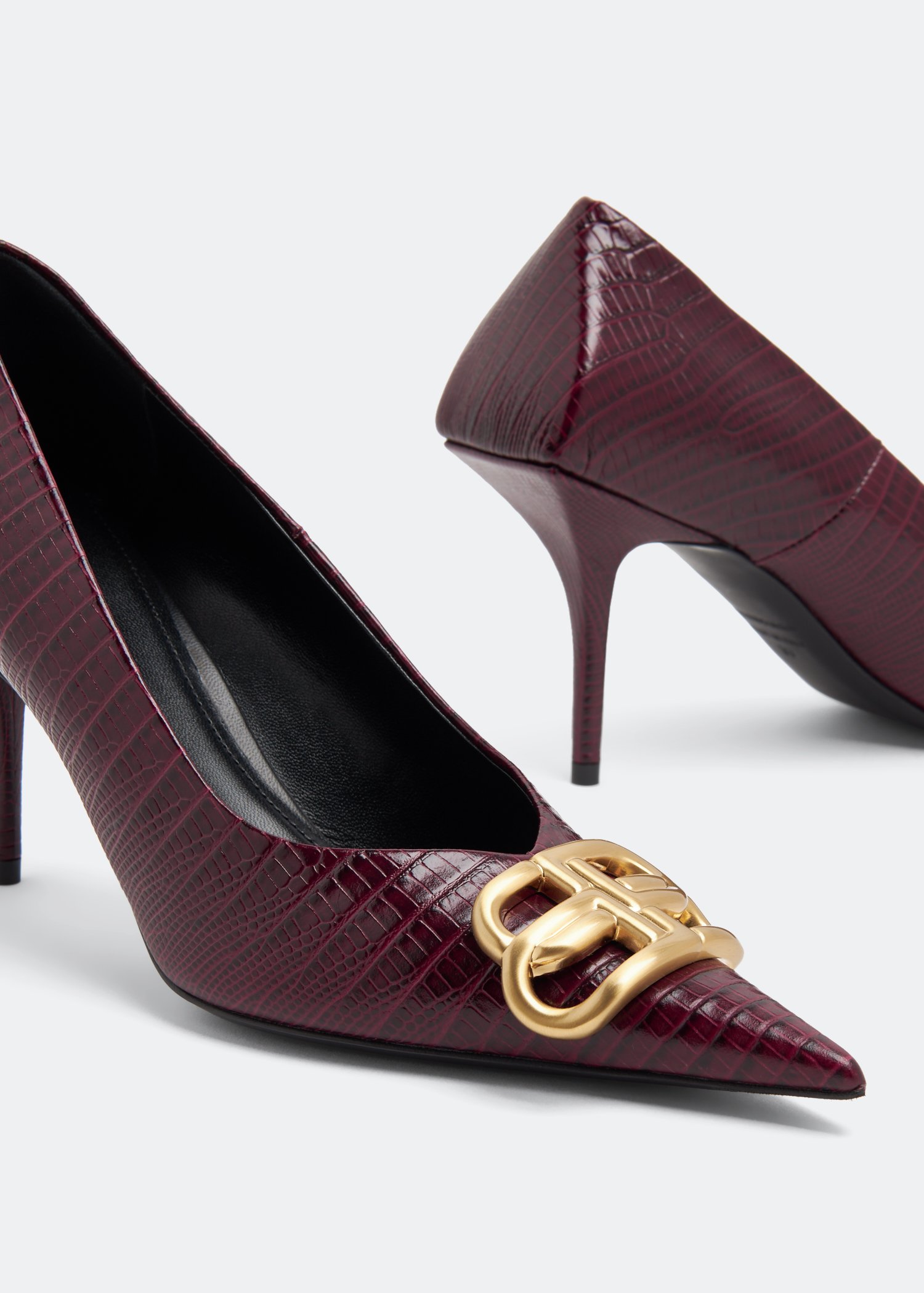 

Square Knife pumps, Burgundy