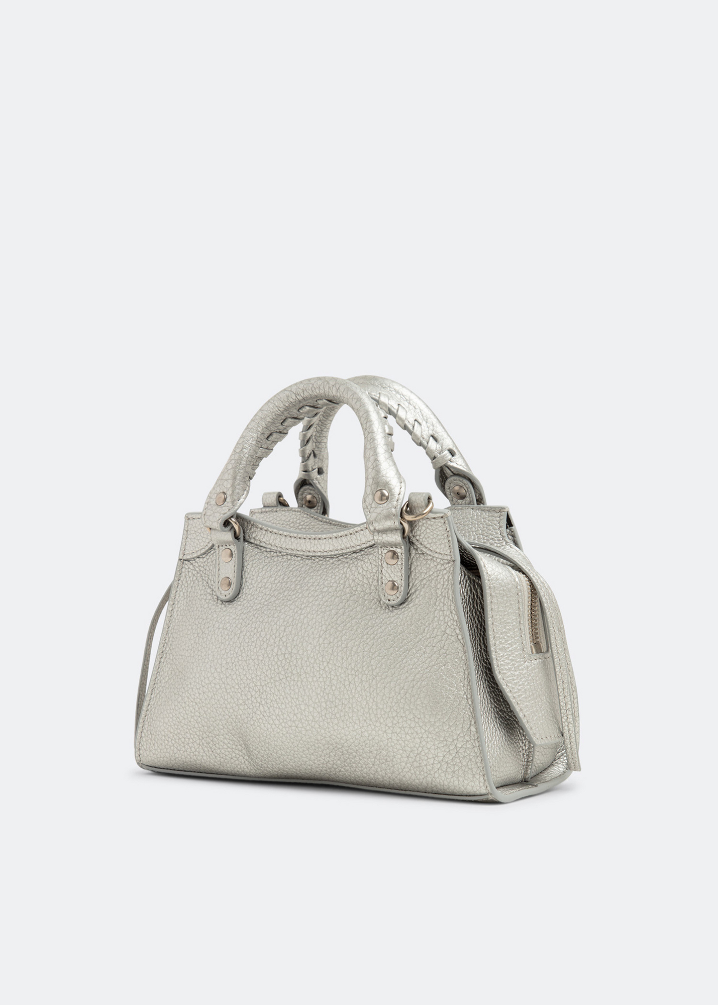 

Neo Classic mini top handle bag, Silver