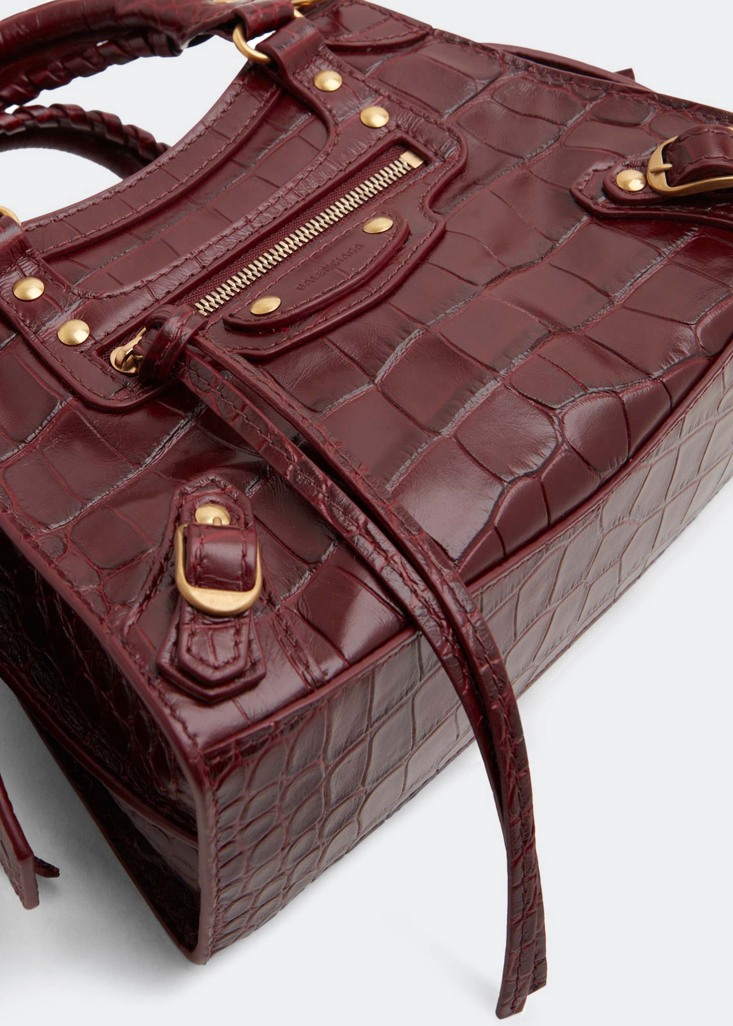 

Neo Classic mini top handle bag, Burgundy