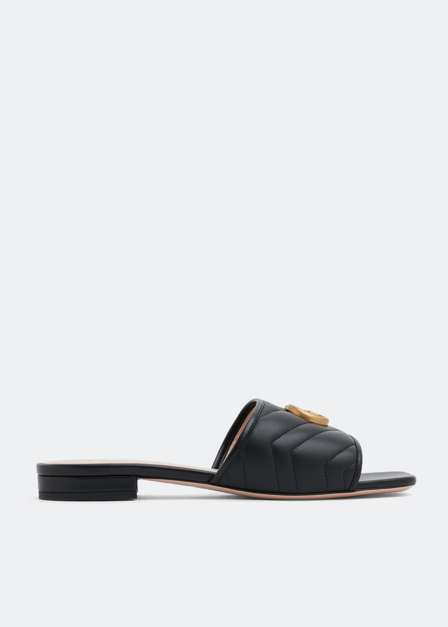 

Double G slide sandals, Black