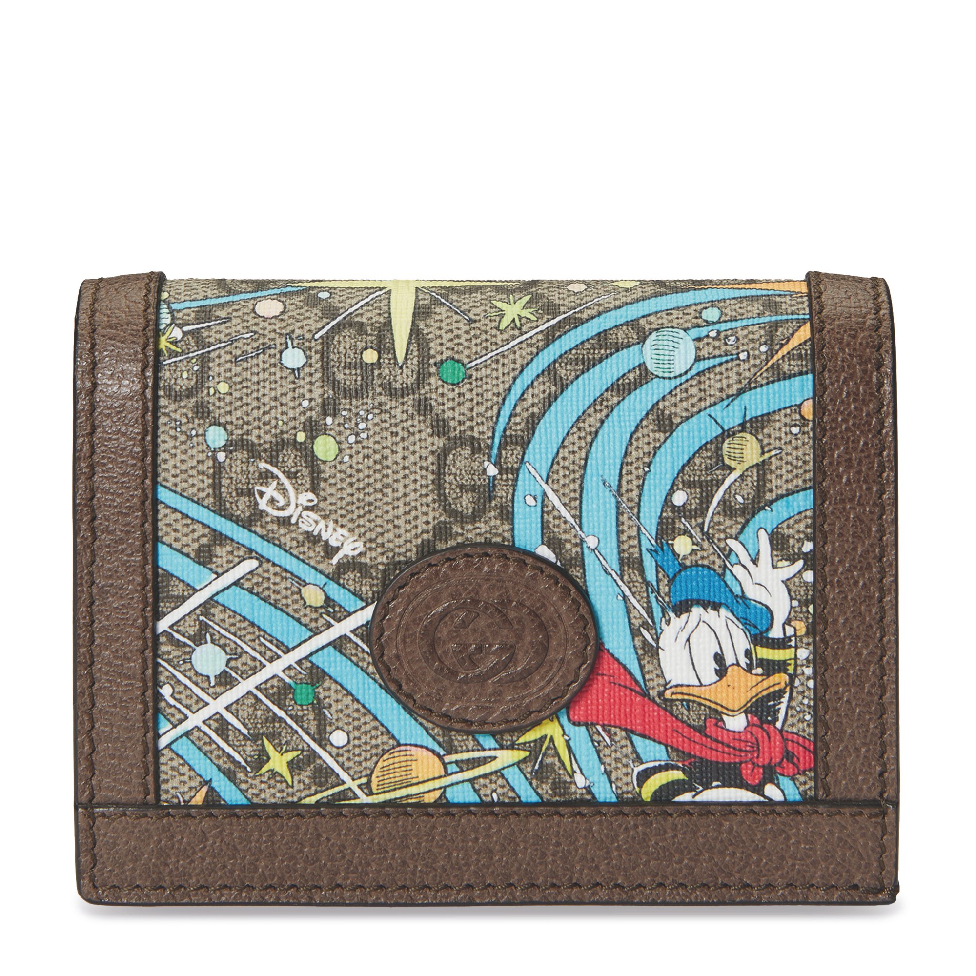 

x Disney Donald Duck card case wallet, Brown