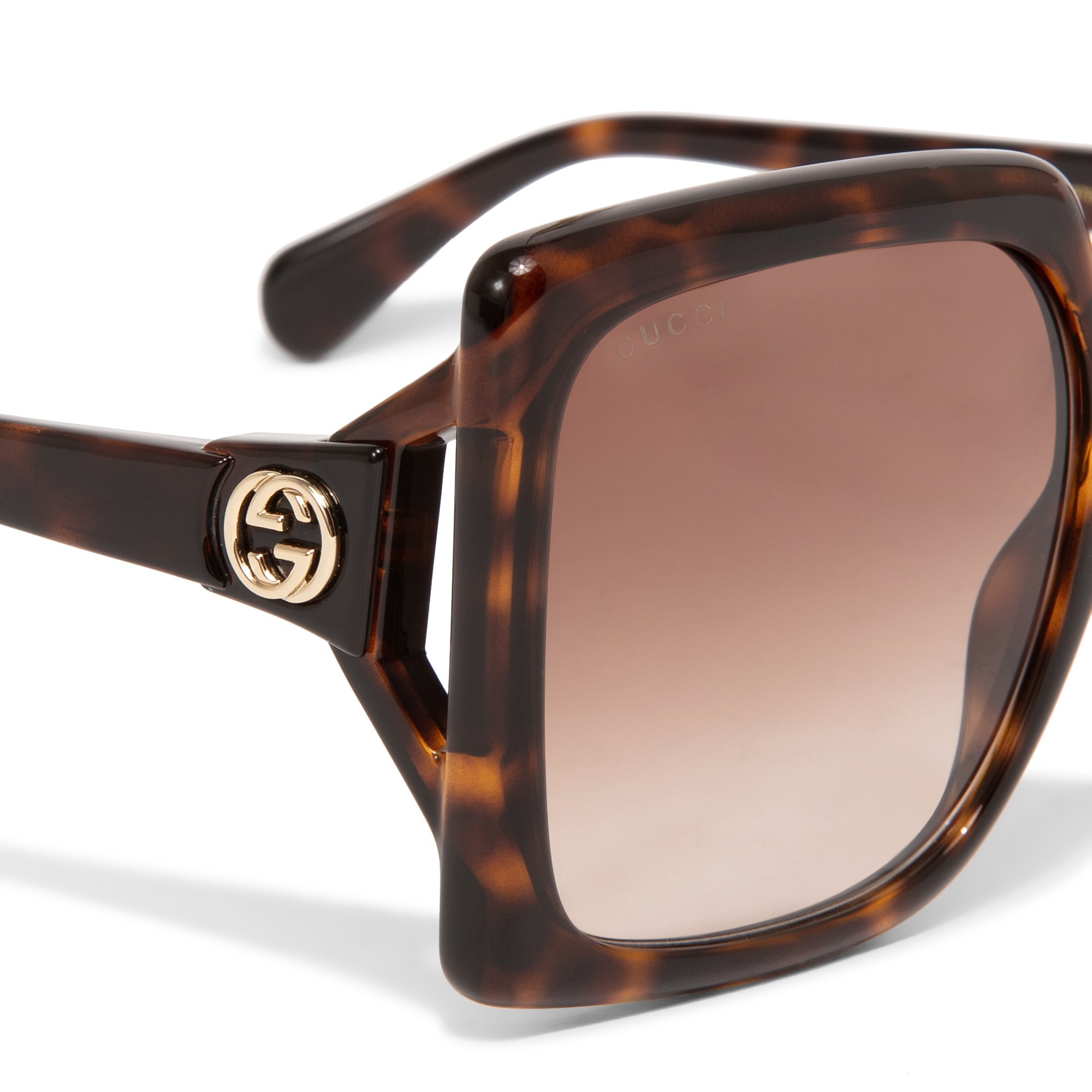 

Square-frame sunglasses, Brown