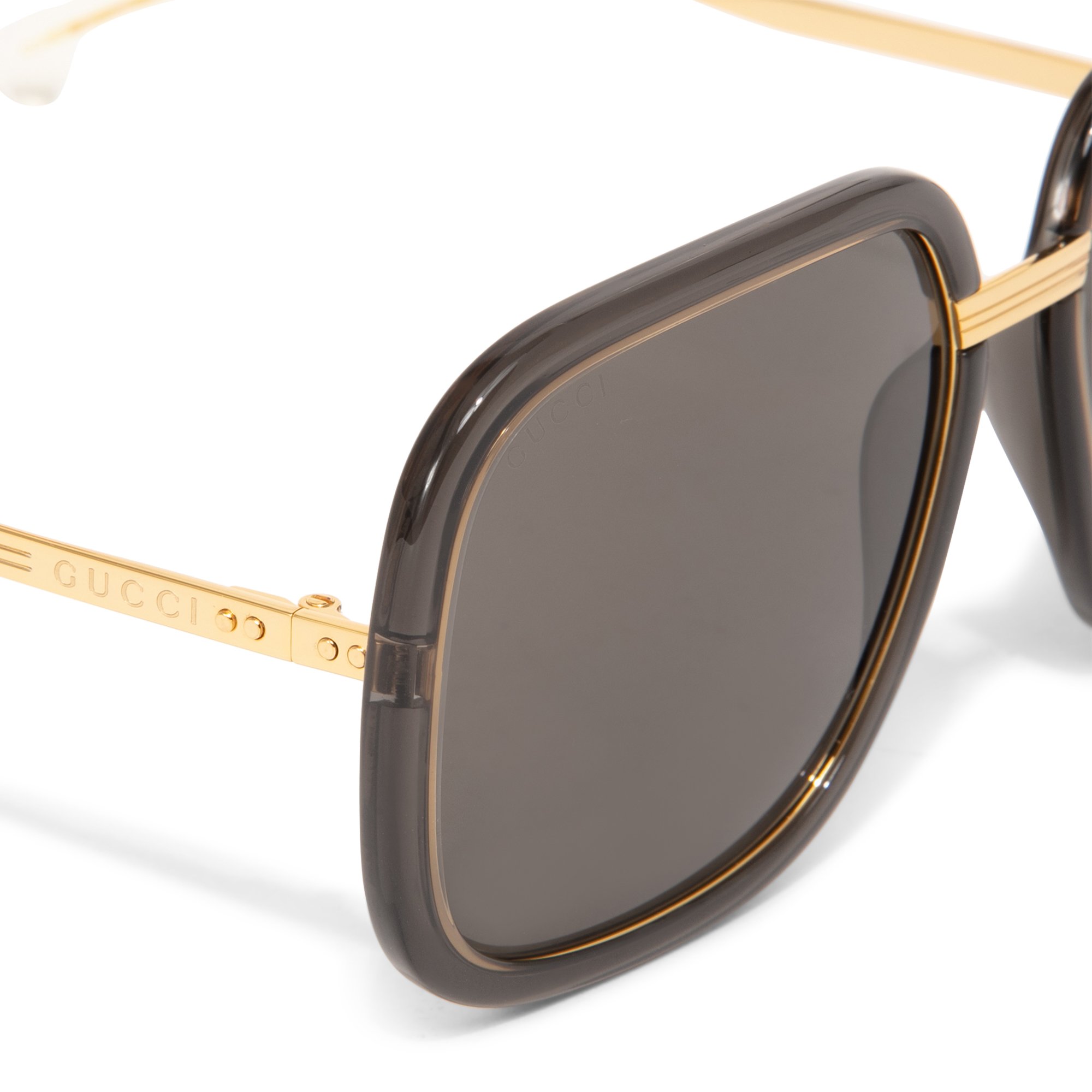 

Square-frame sunglasses, Brown