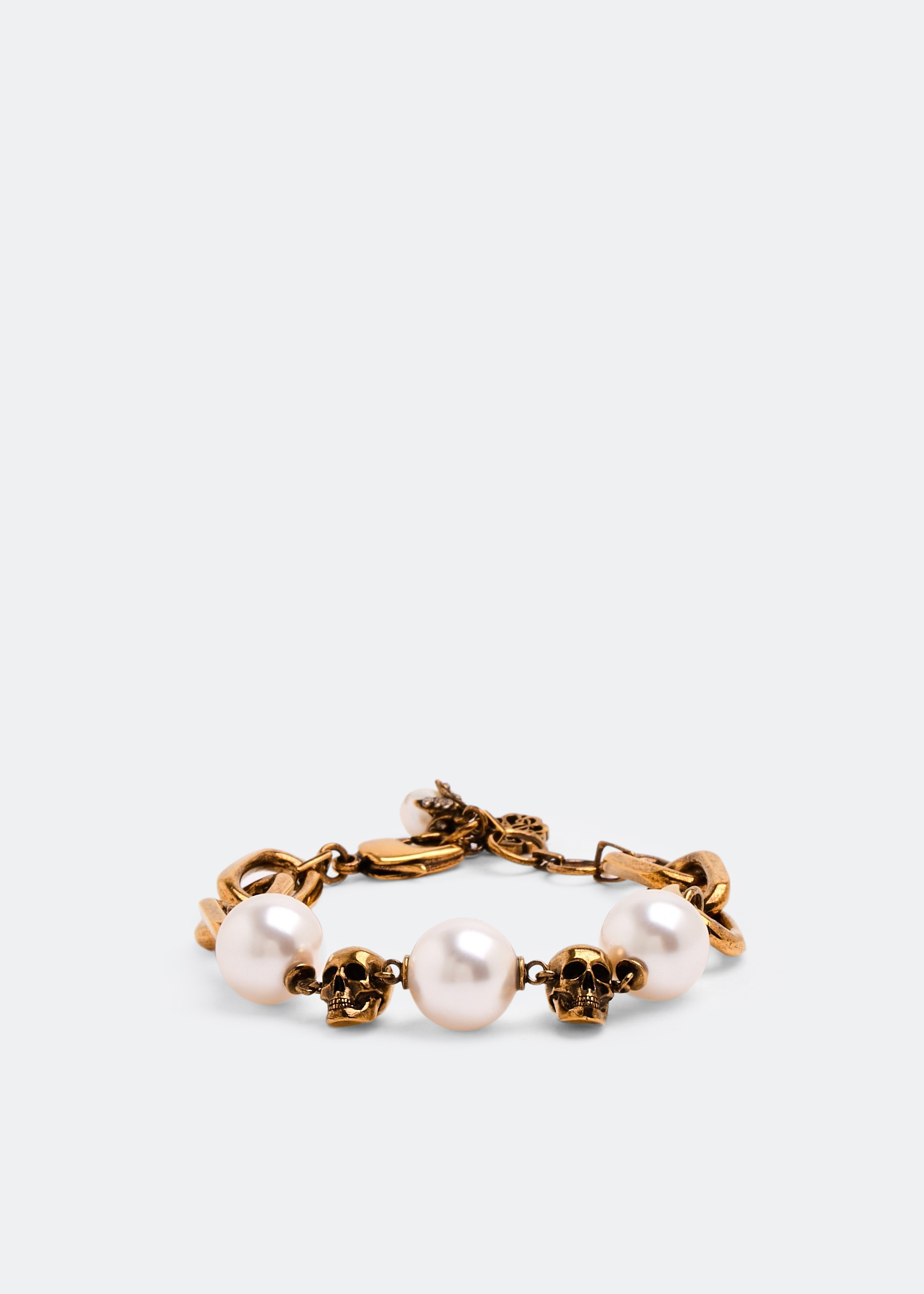 

Skull chain bracelet, Gold