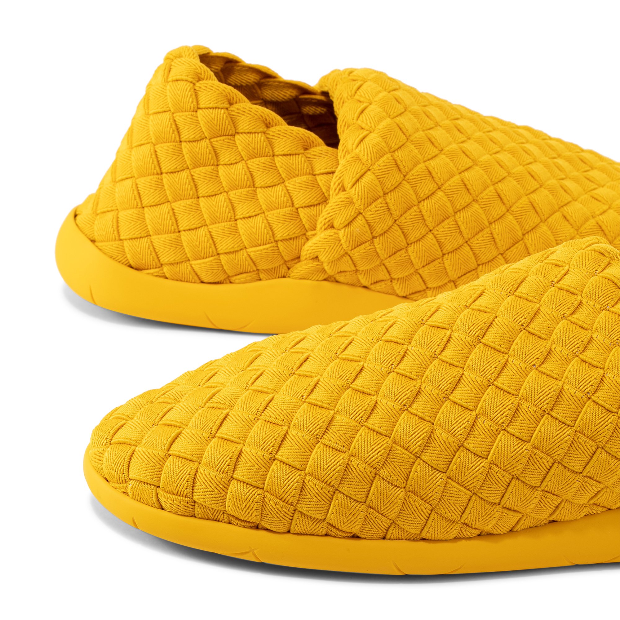

Intrecciato fabric sneakers, Yellow