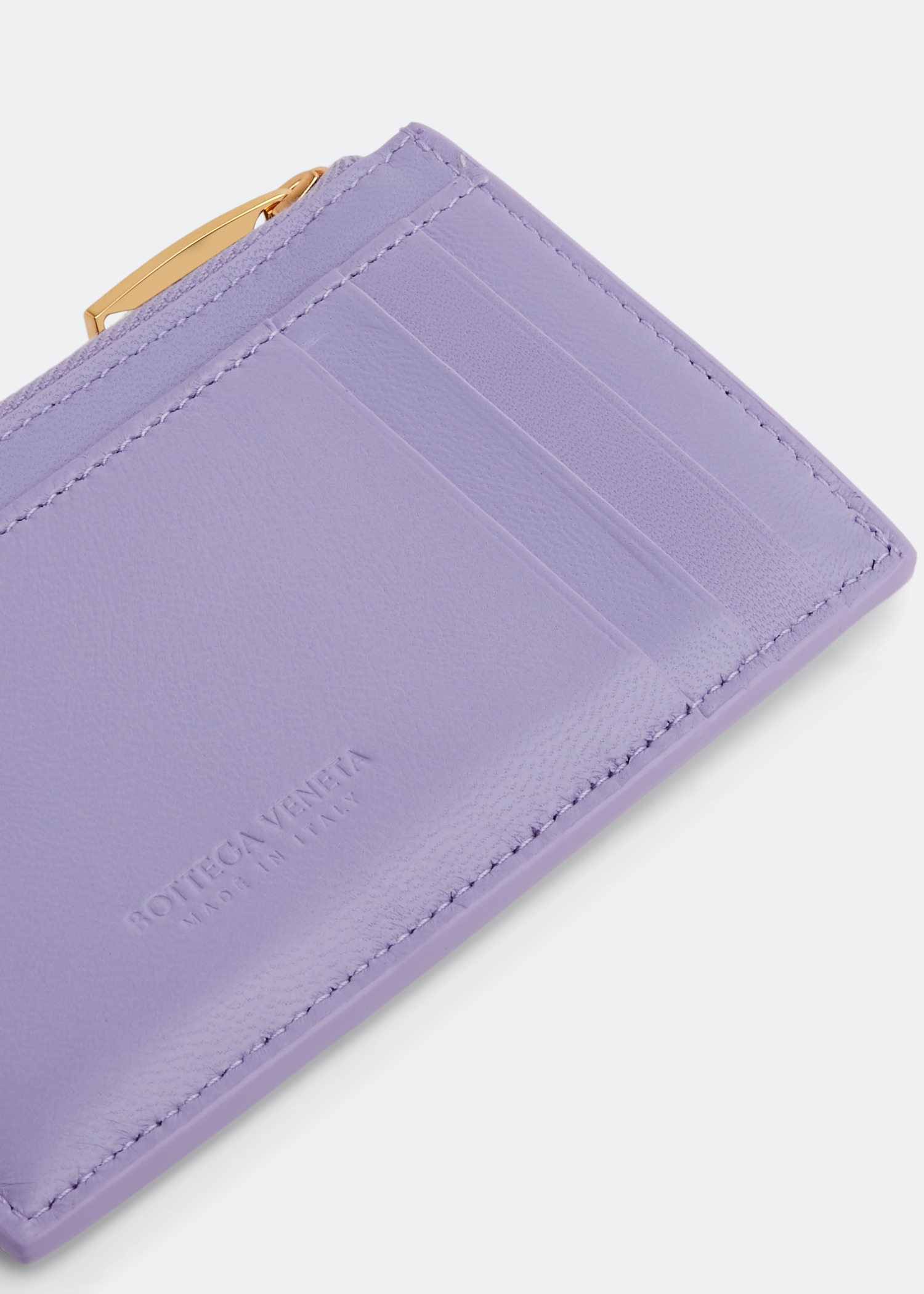

Zipped card case, Purple