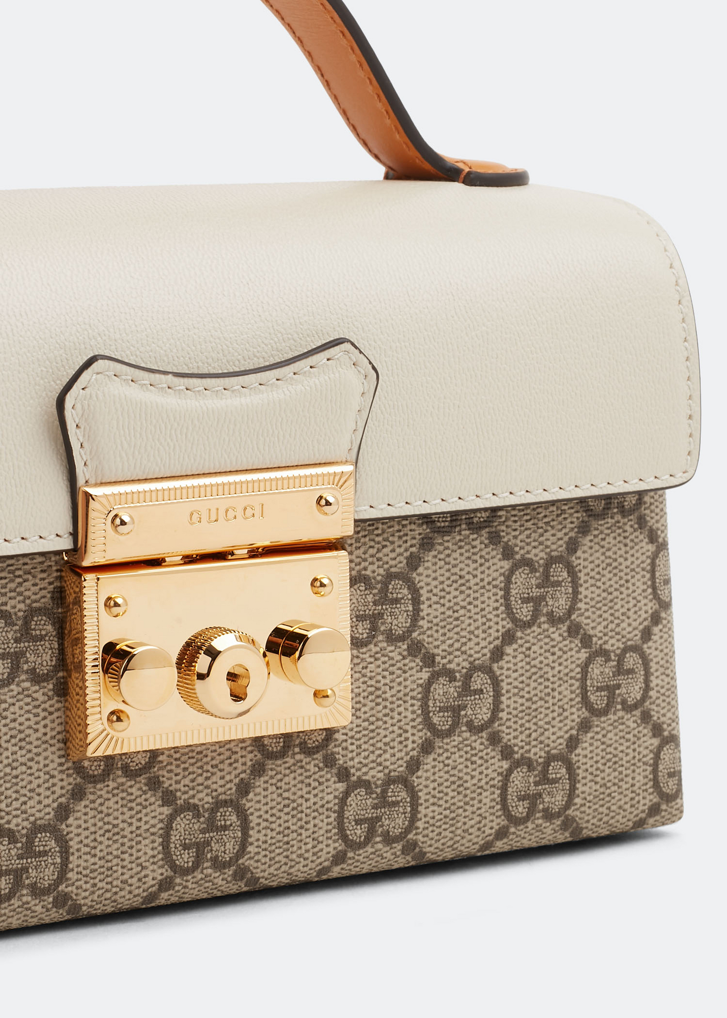 

Padlock mini bag, White