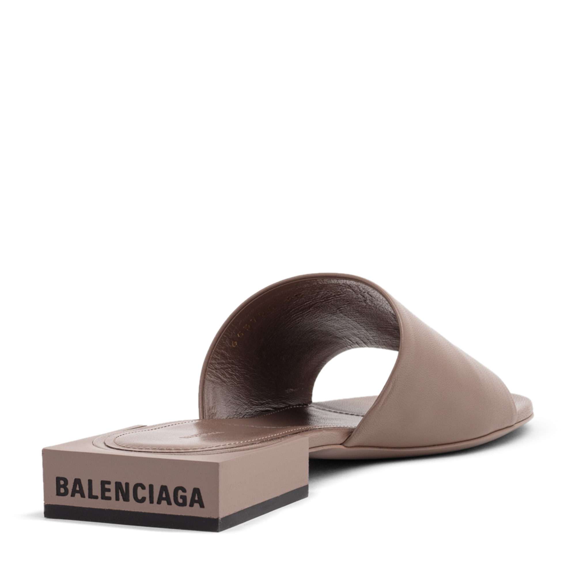 

Box mules, Beige