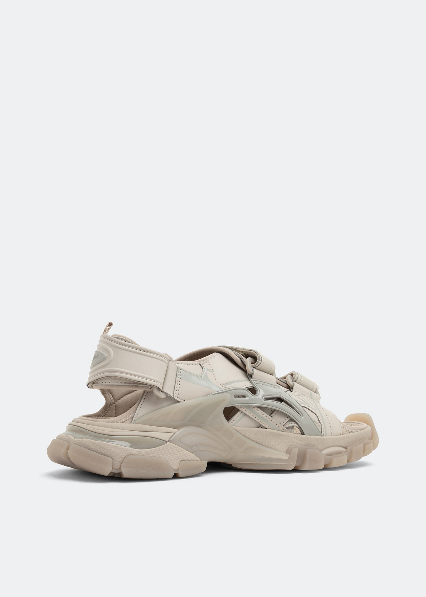 

Track velcro-strap sandals, Beige