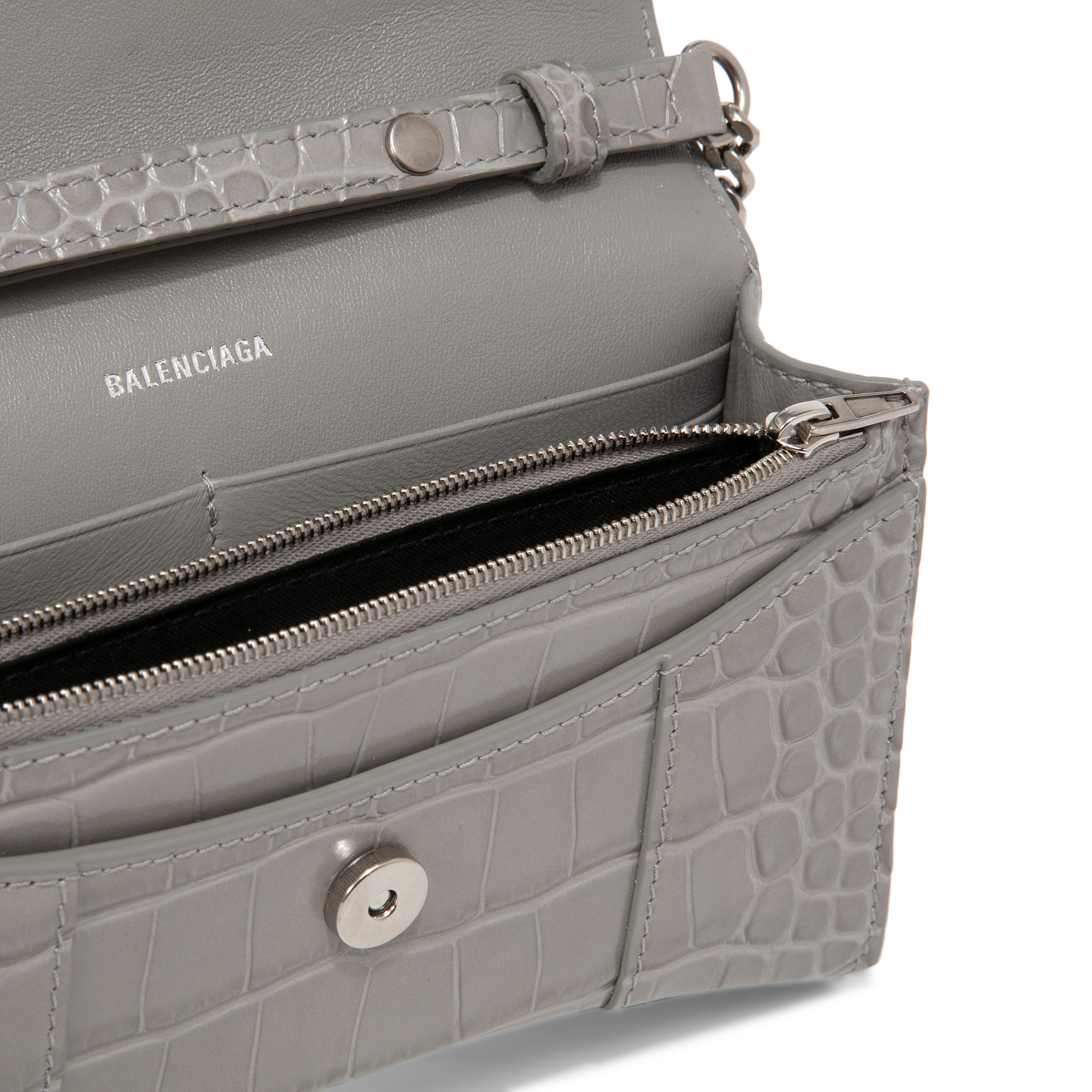 

Hourglass chain wallet, Grey