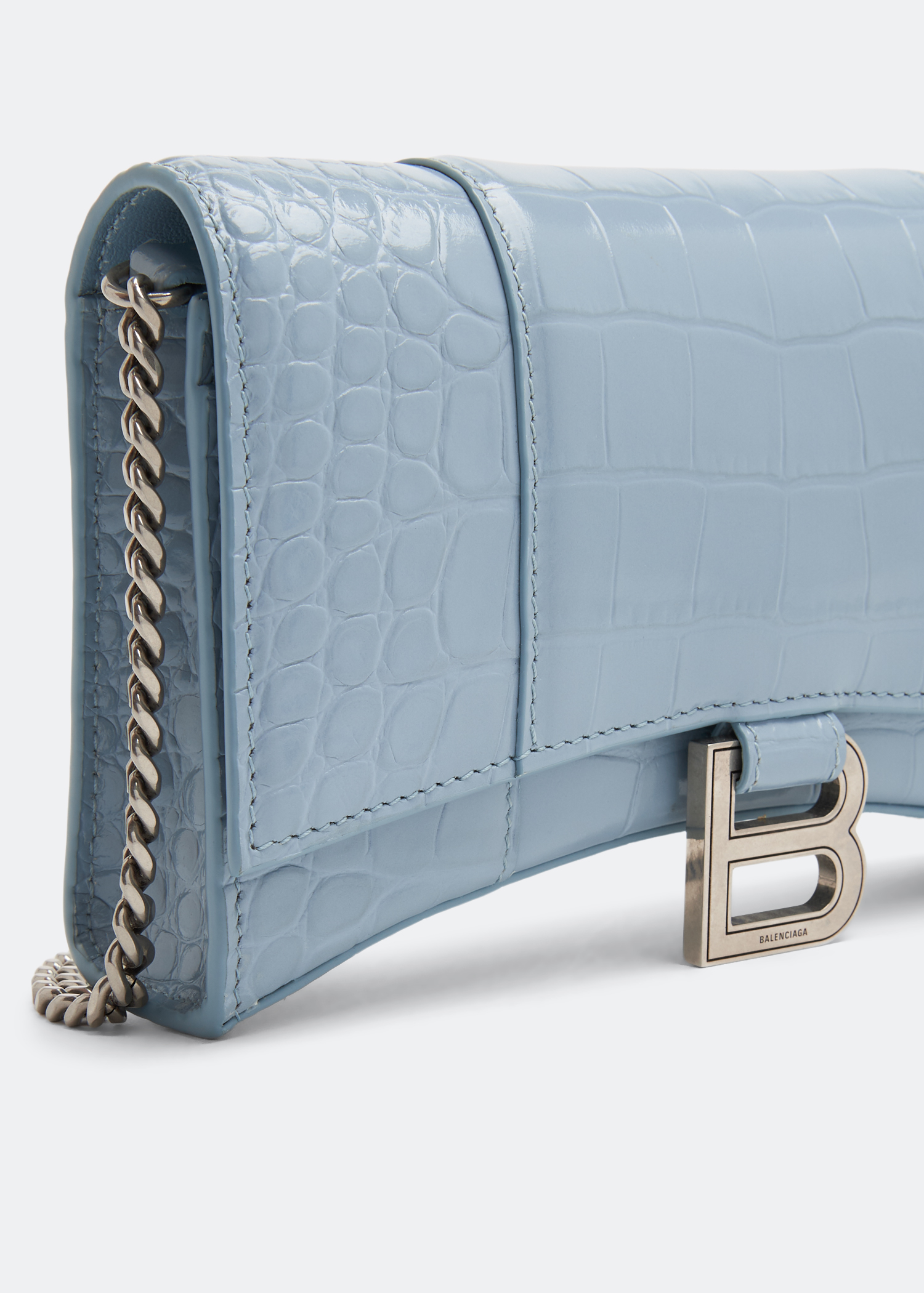 

Hourglass chain wallet, Blue