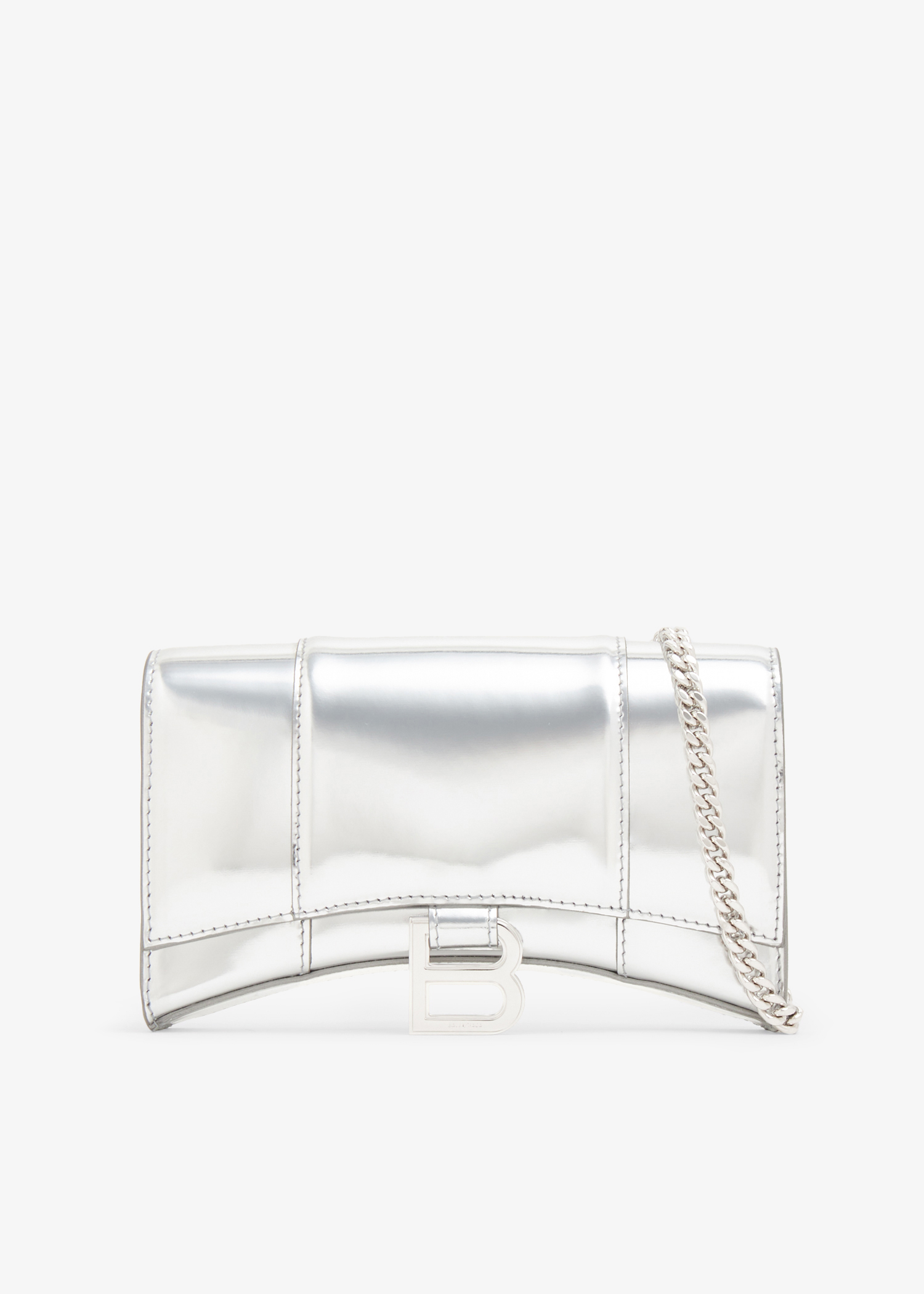 

Hourglass chain wallet, Silver