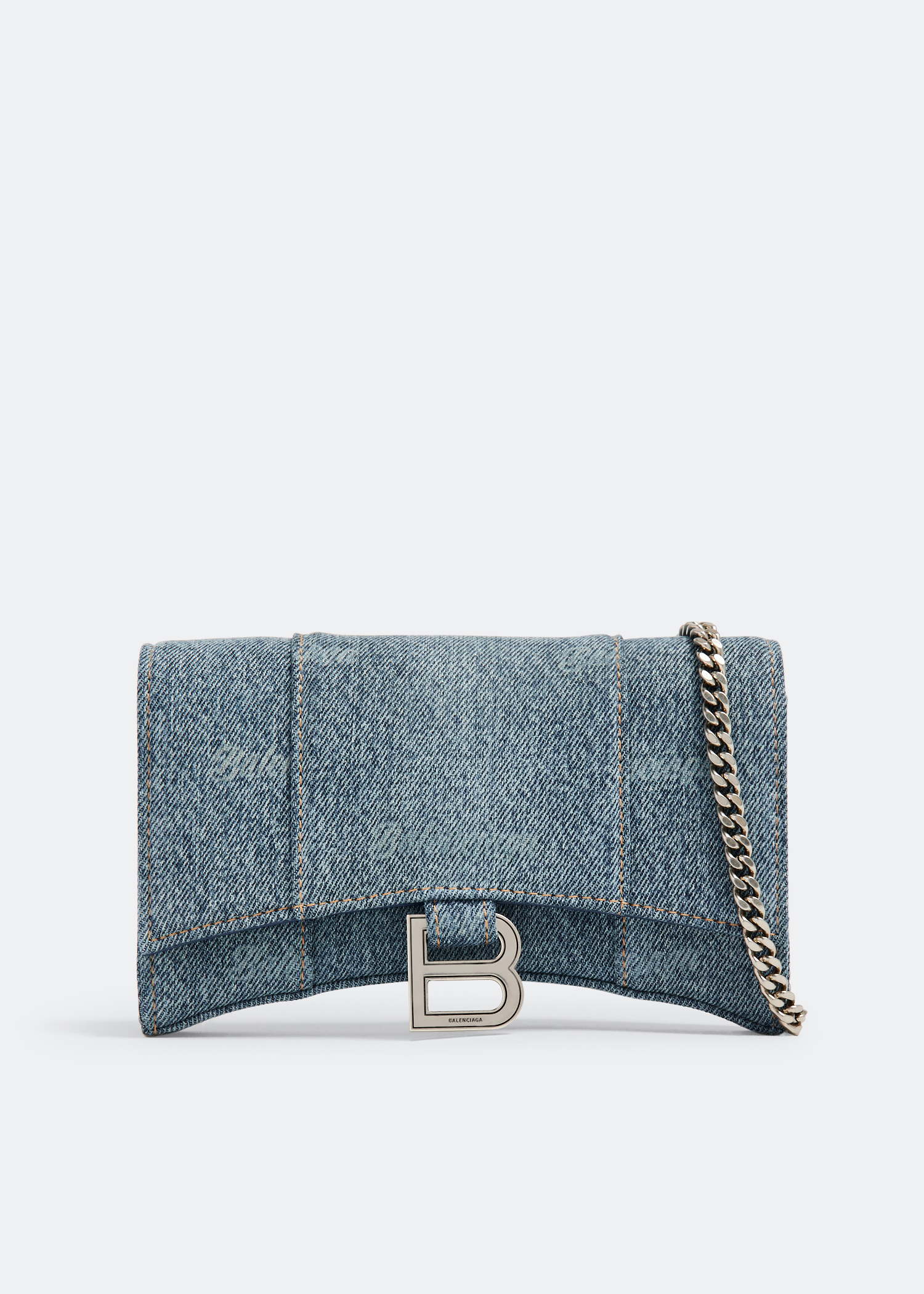 

Hourglass chain wallet, Blue