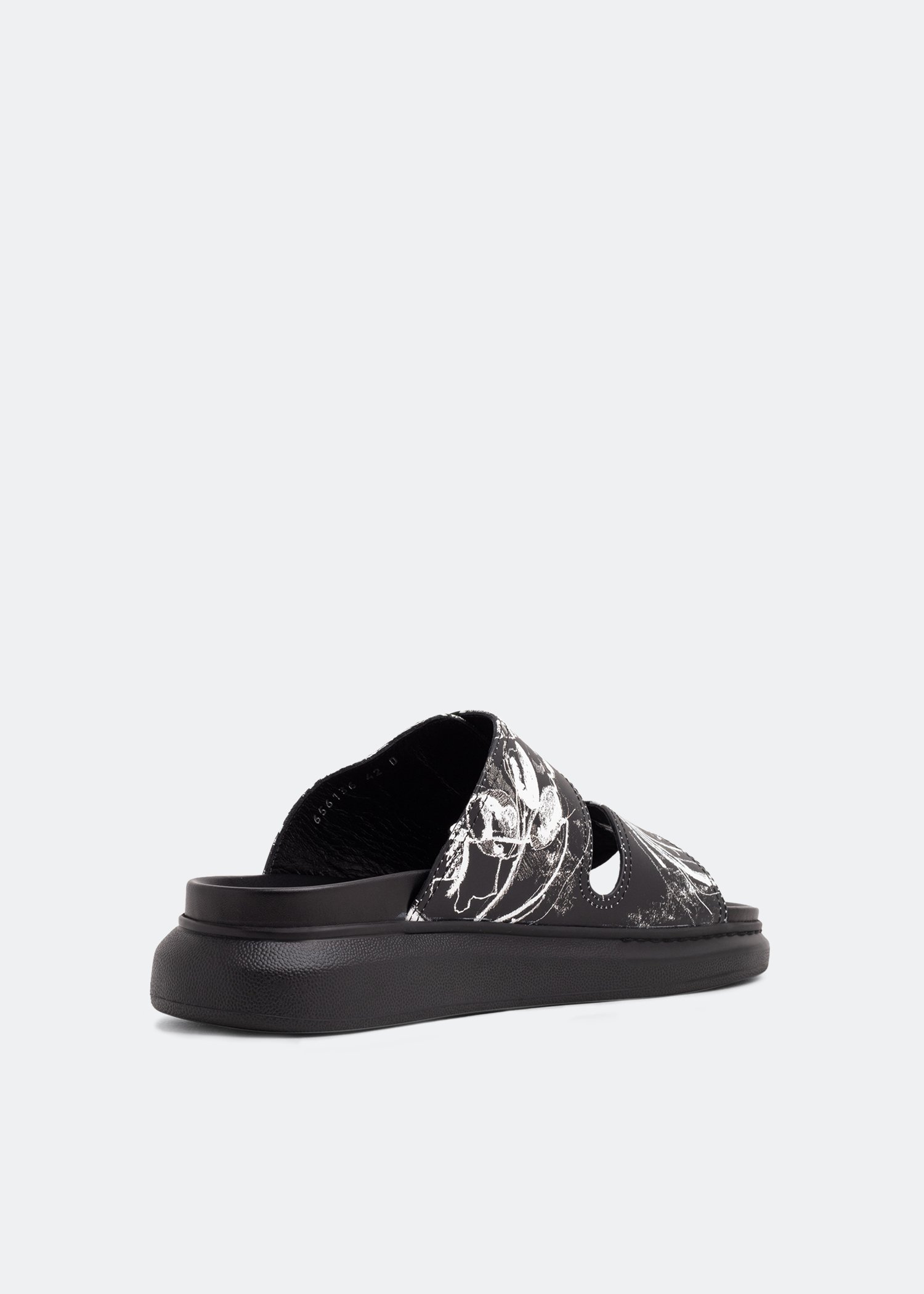 

Hybrid slide sandals, Black