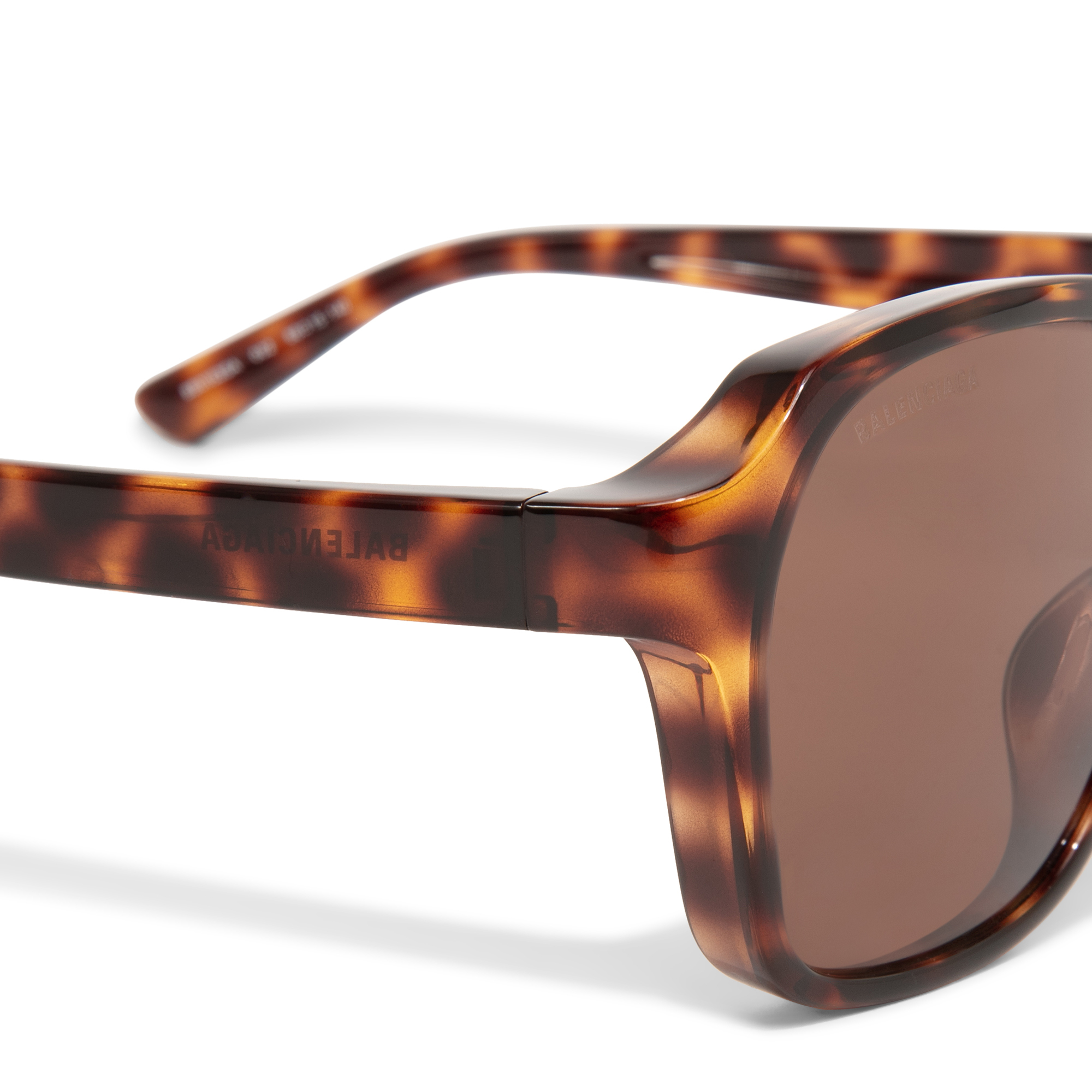 

Side square sunglasses, Brown