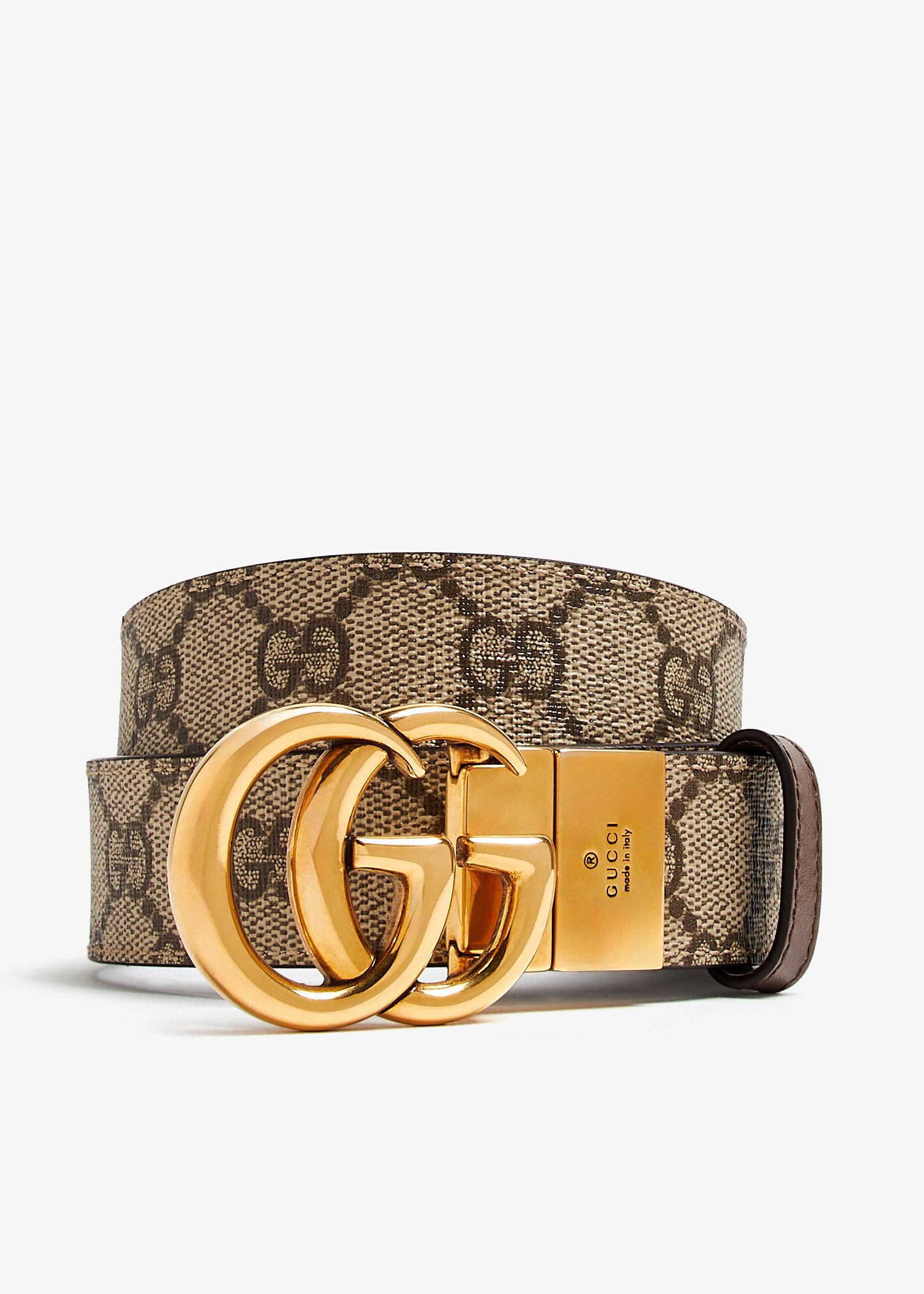 

GG Marmont reversible belt, Beige