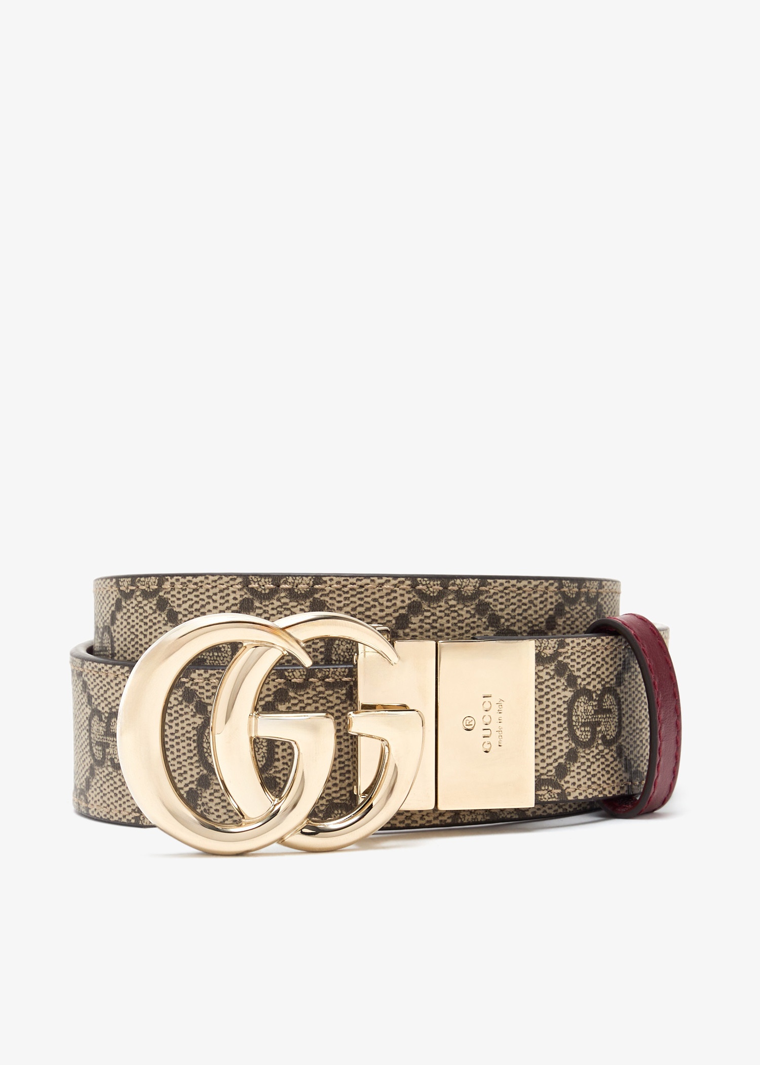 

GG Marmont reversible wide belt, Printed